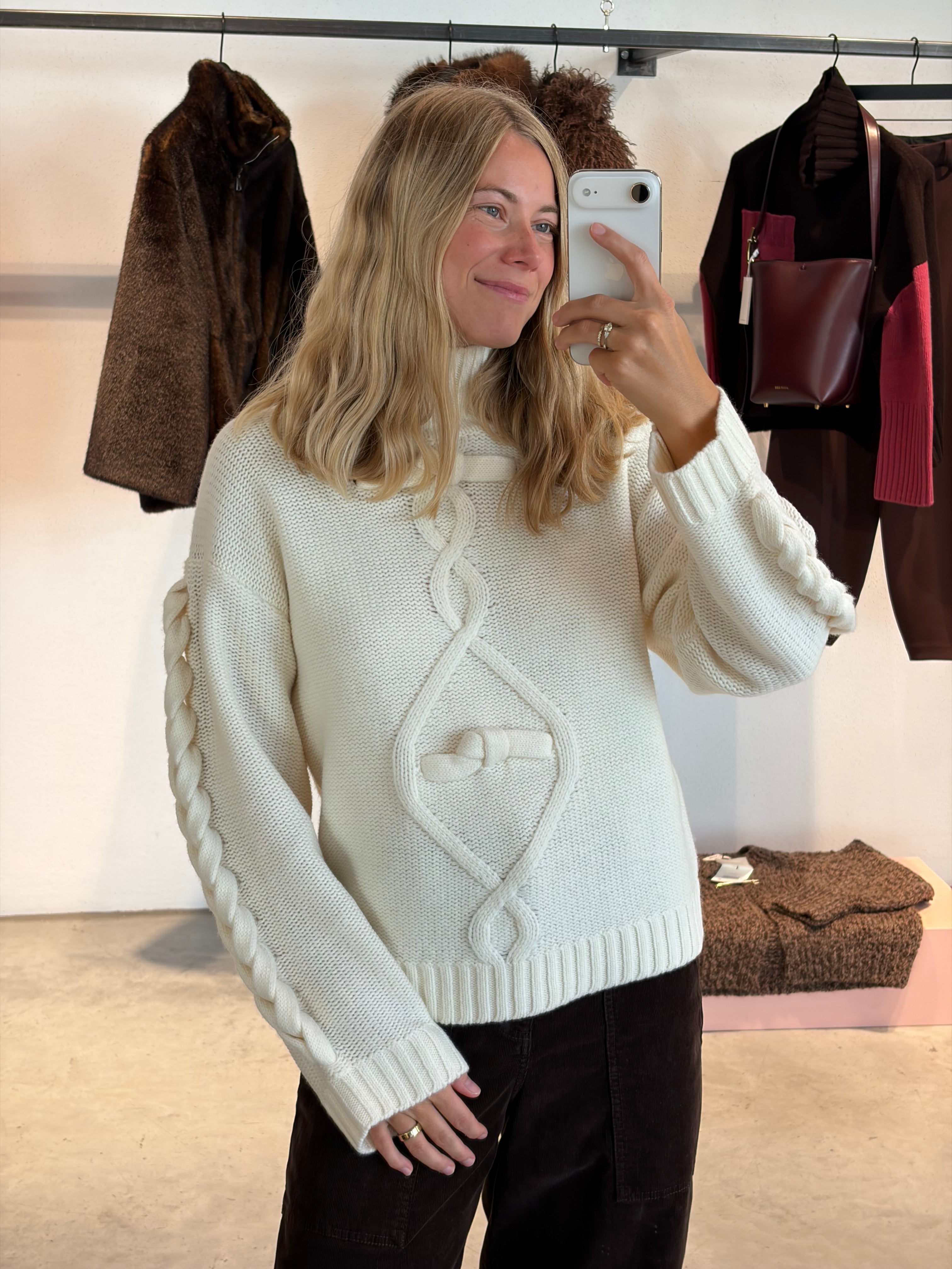 Como Braid Pullover | Cream