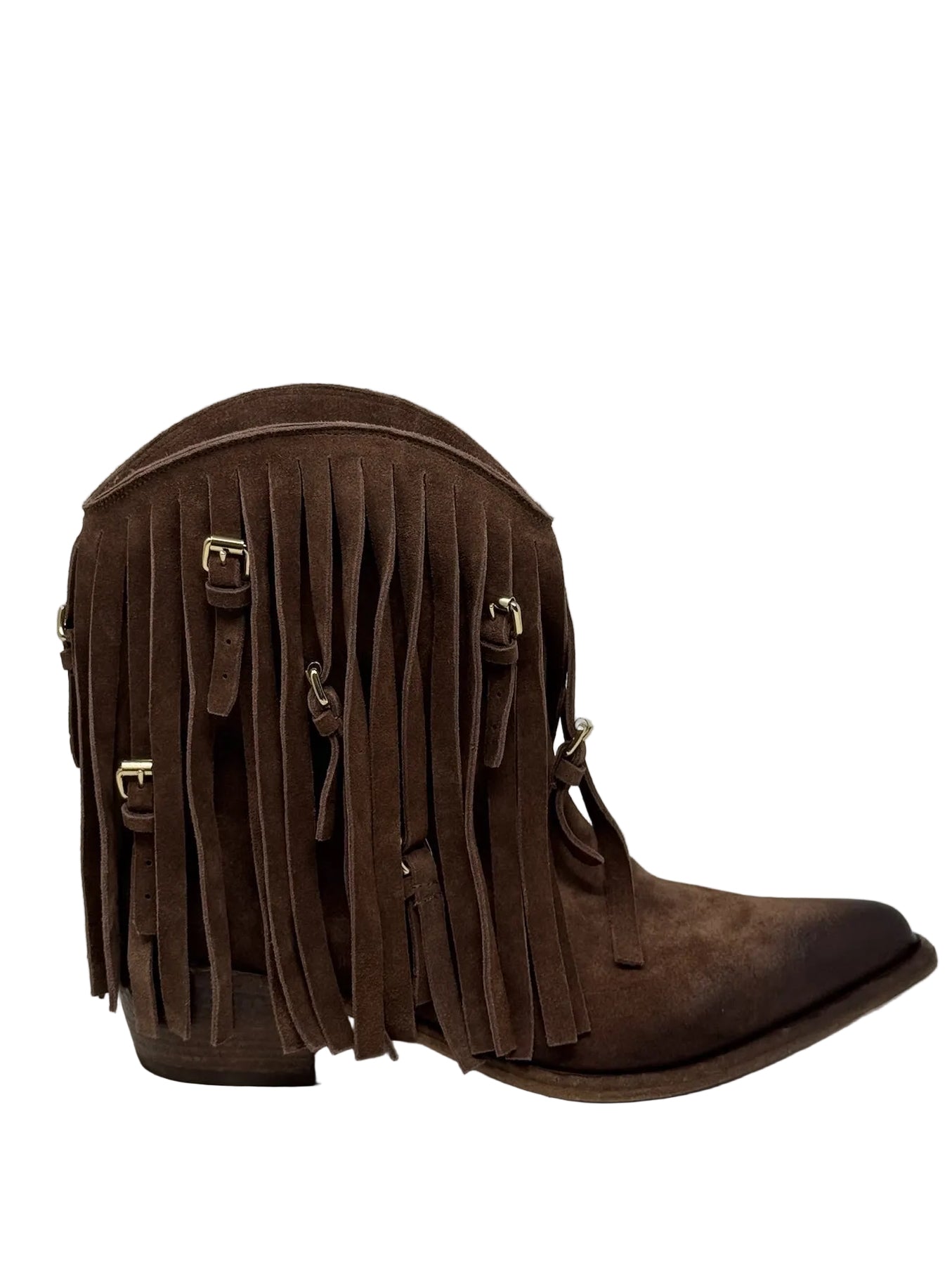 Dallas Fransen Cowboyboot | Cacao Wash Velour
