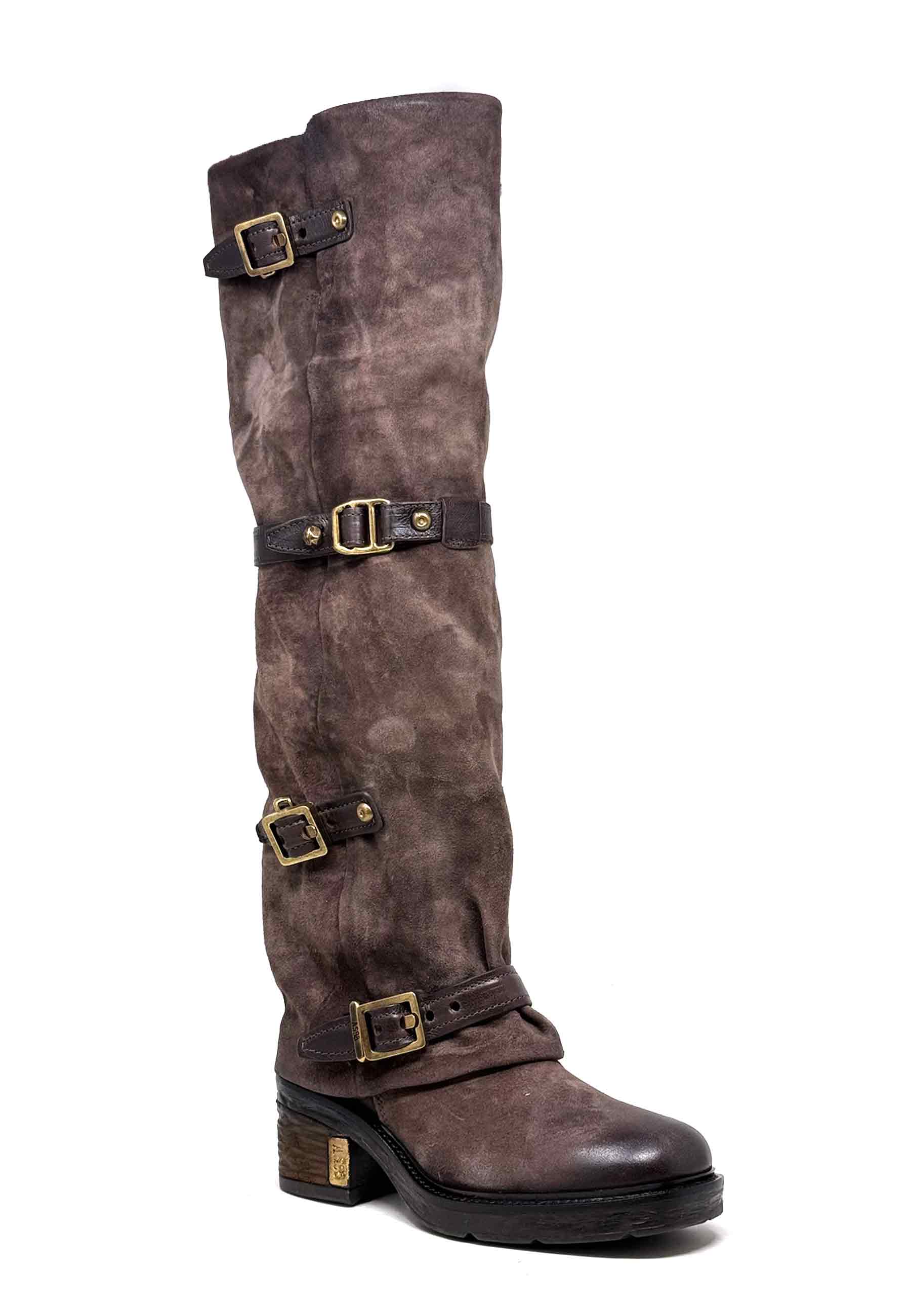 C50303 Langschaft Heel Boot | Ebano