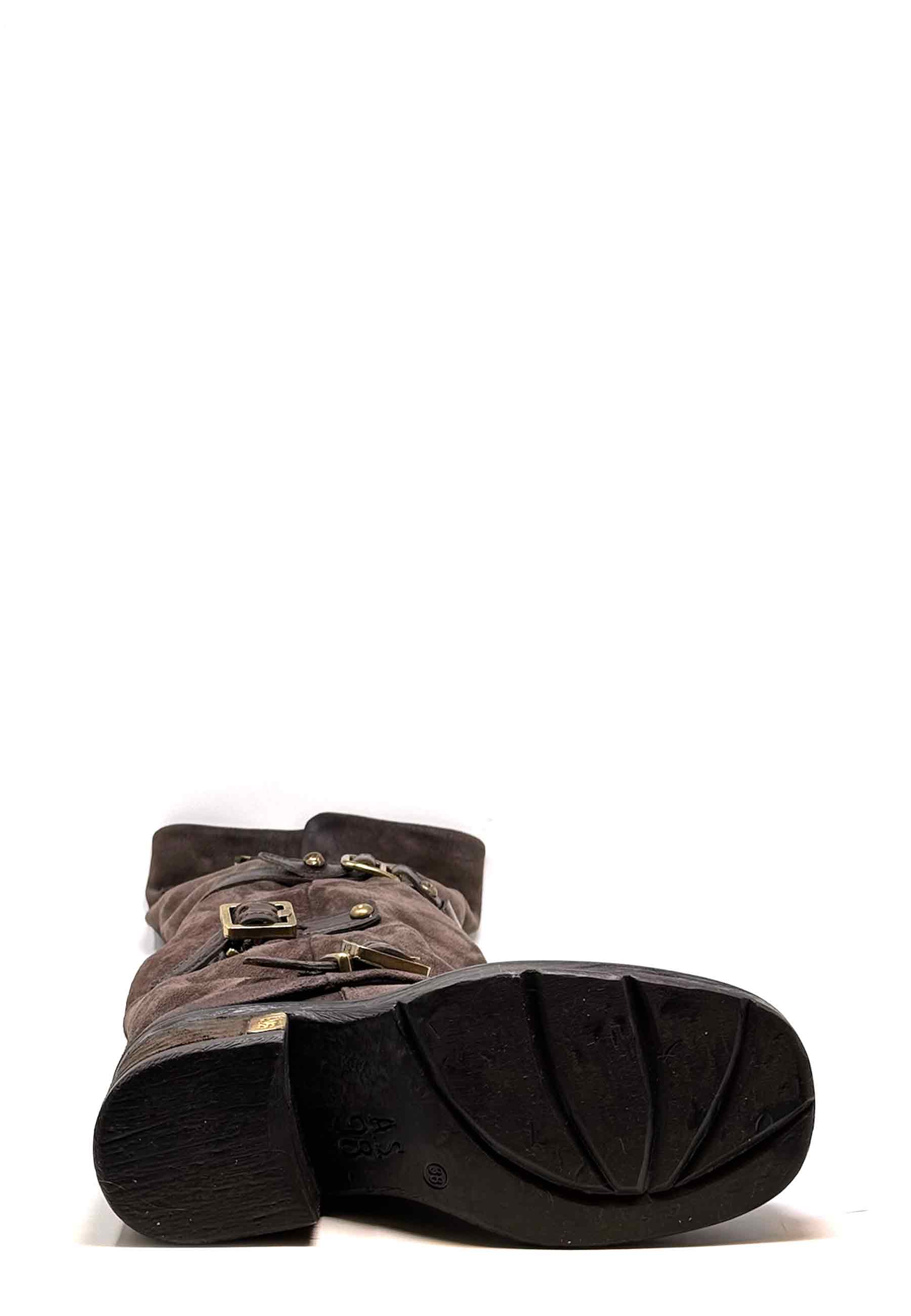 C50303 Langschaft Heel Boot | Ebano