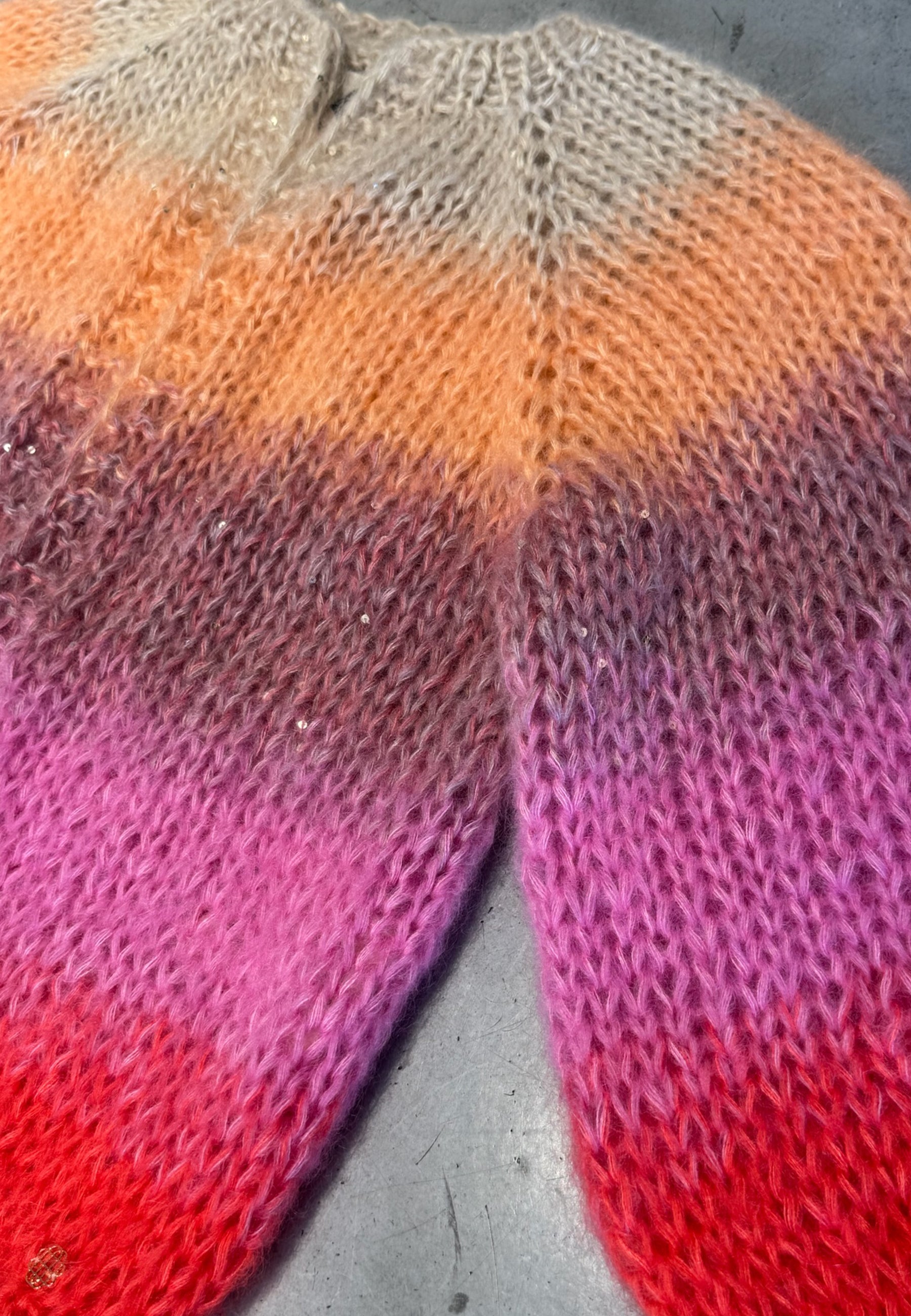 2603 Paulette Cardigan | Egg Peach Lipstick