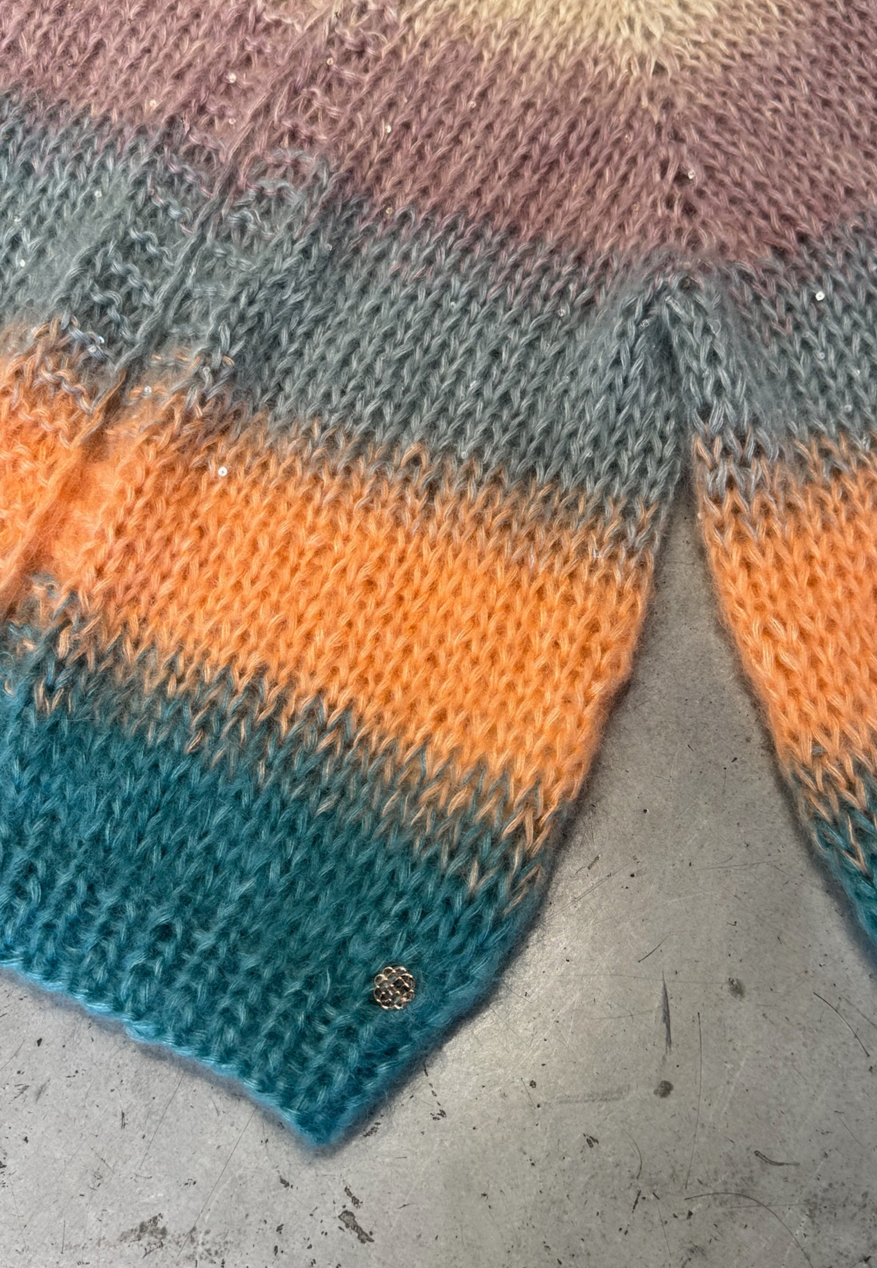 2604 Paulette Cardigan | Egg Ashrose Bluegrey