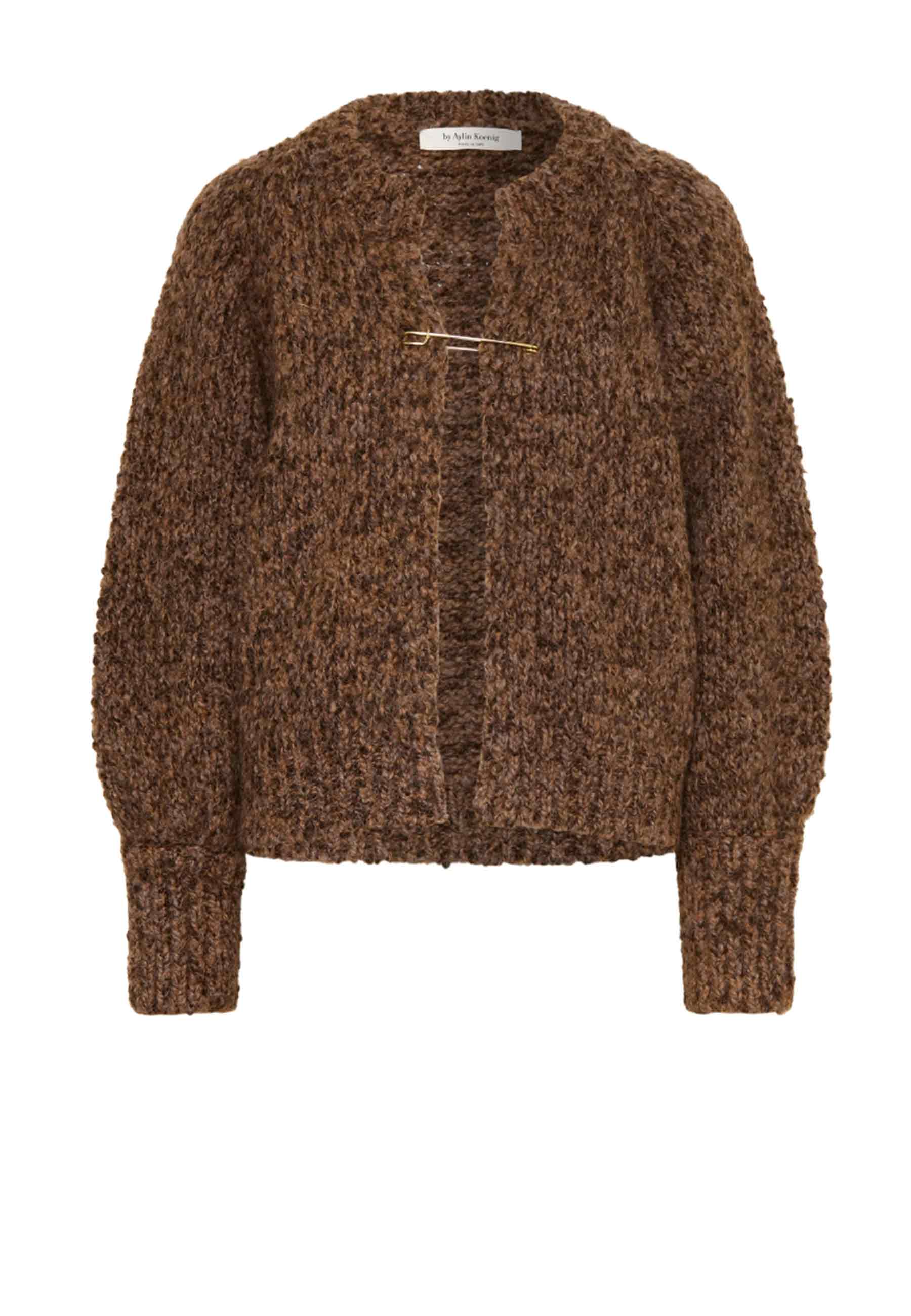Connie Alpaka Cardigan | Chocolate