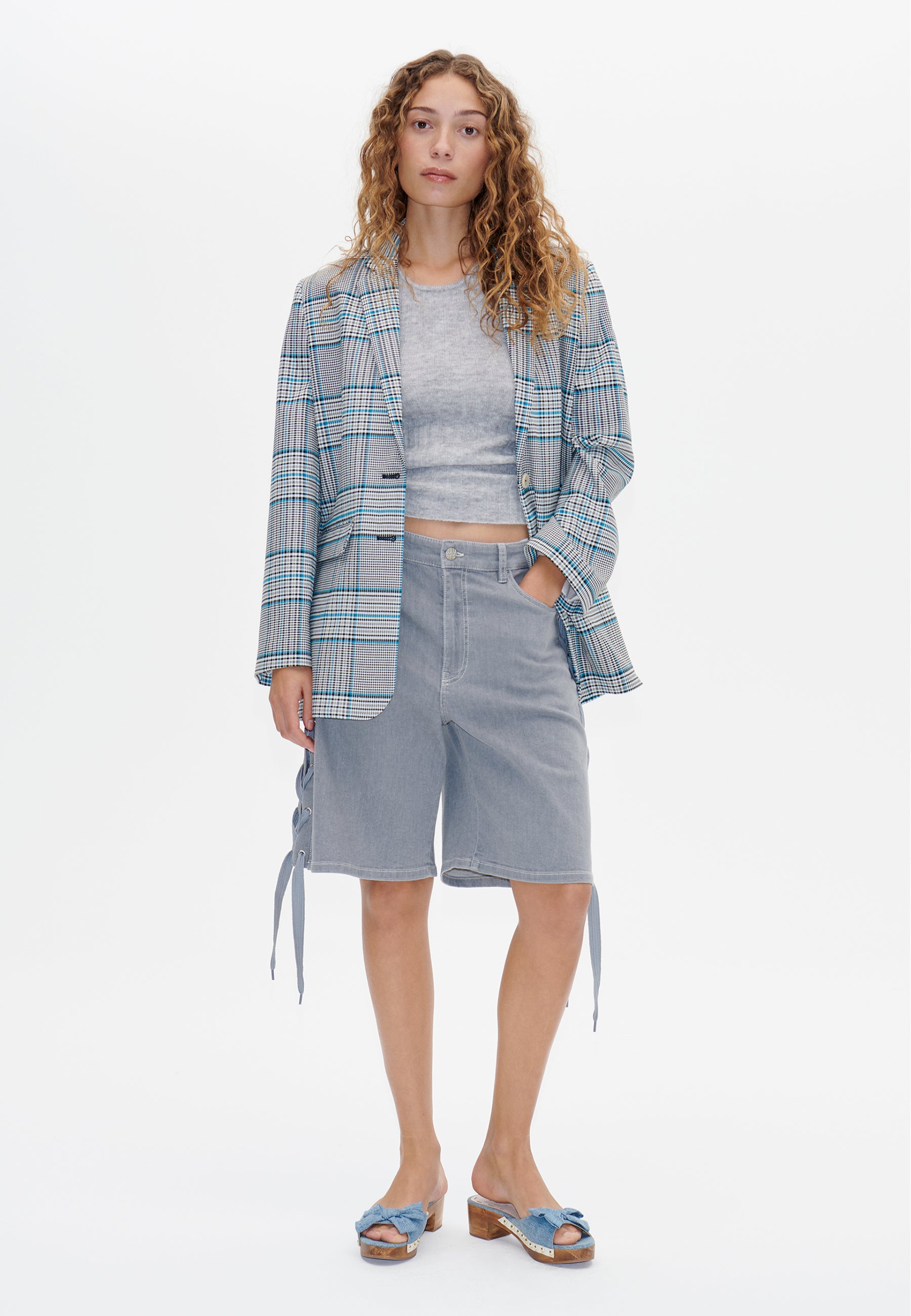 Neo Jeanshorts | Grey Worn Out Denim