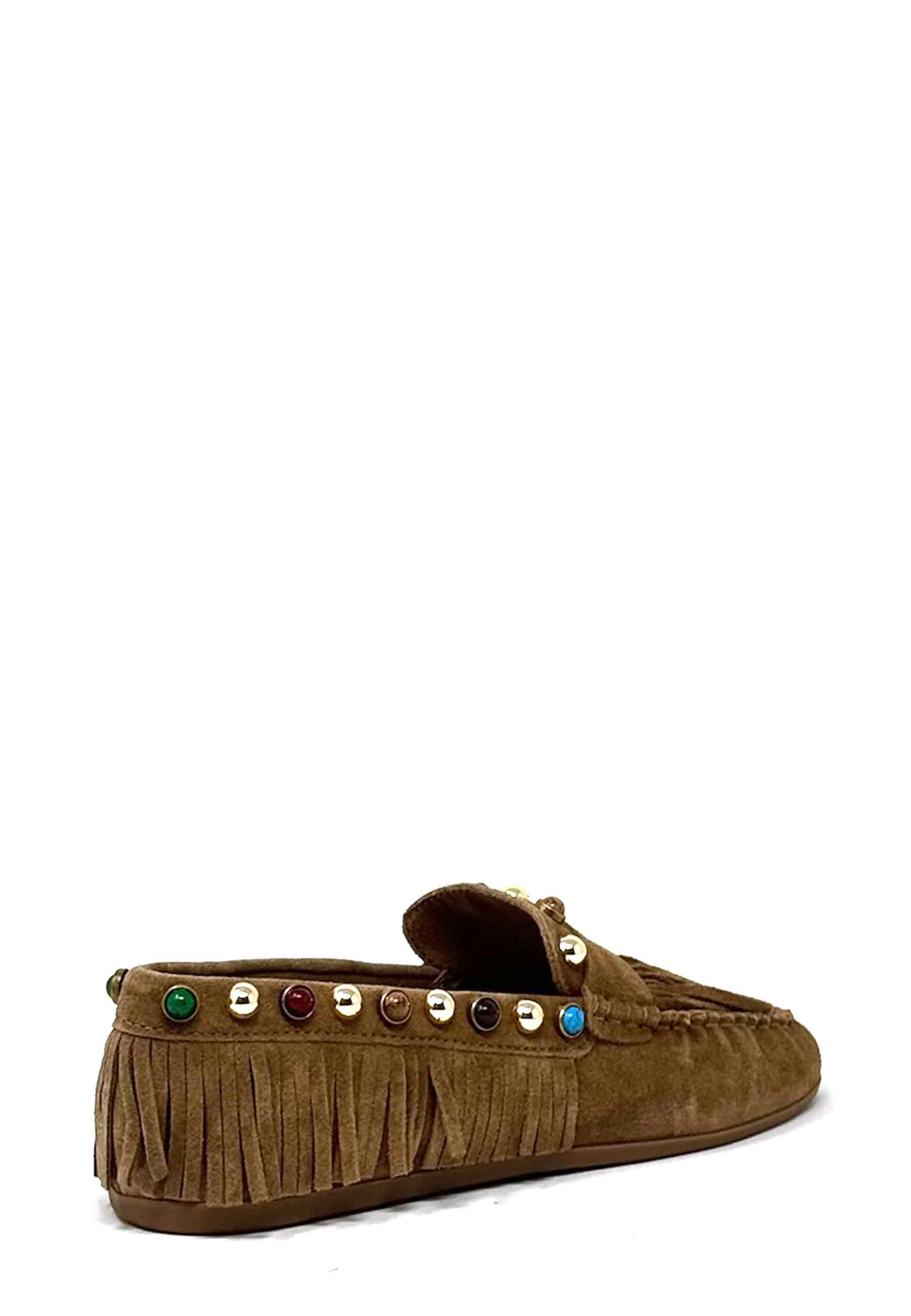 973Z60IN Fransen Bootsschuh | Cuero