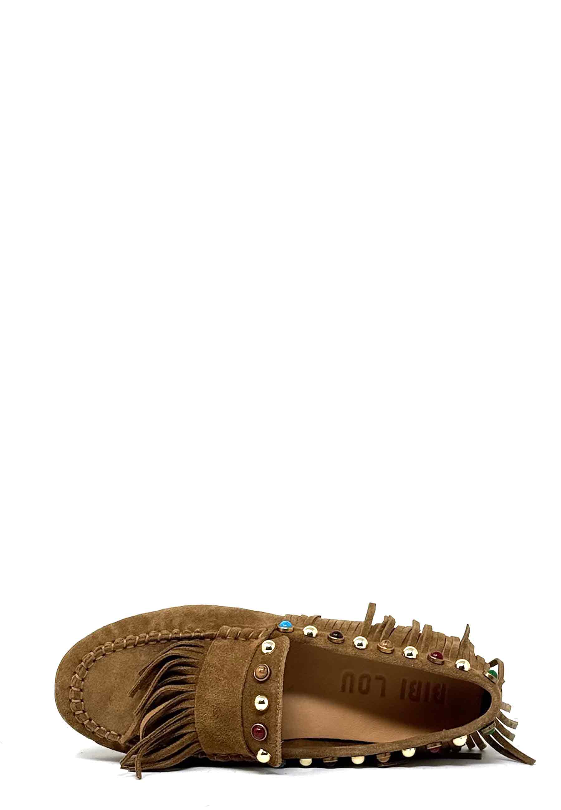 973Z60IN Fransen Bootsschuh | Cuero