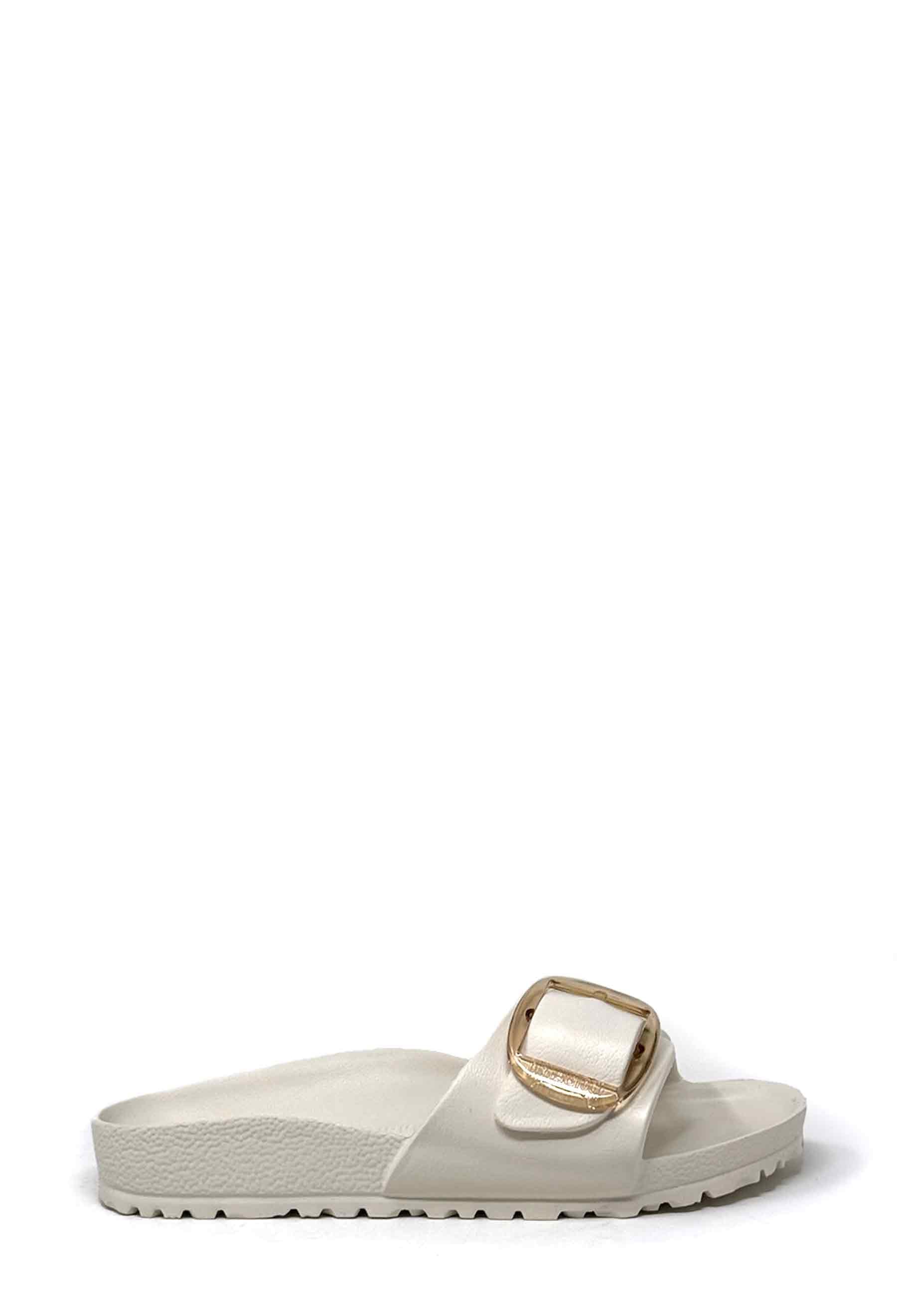 Madrid Big Buckle EVA Pantolette | Eggshell