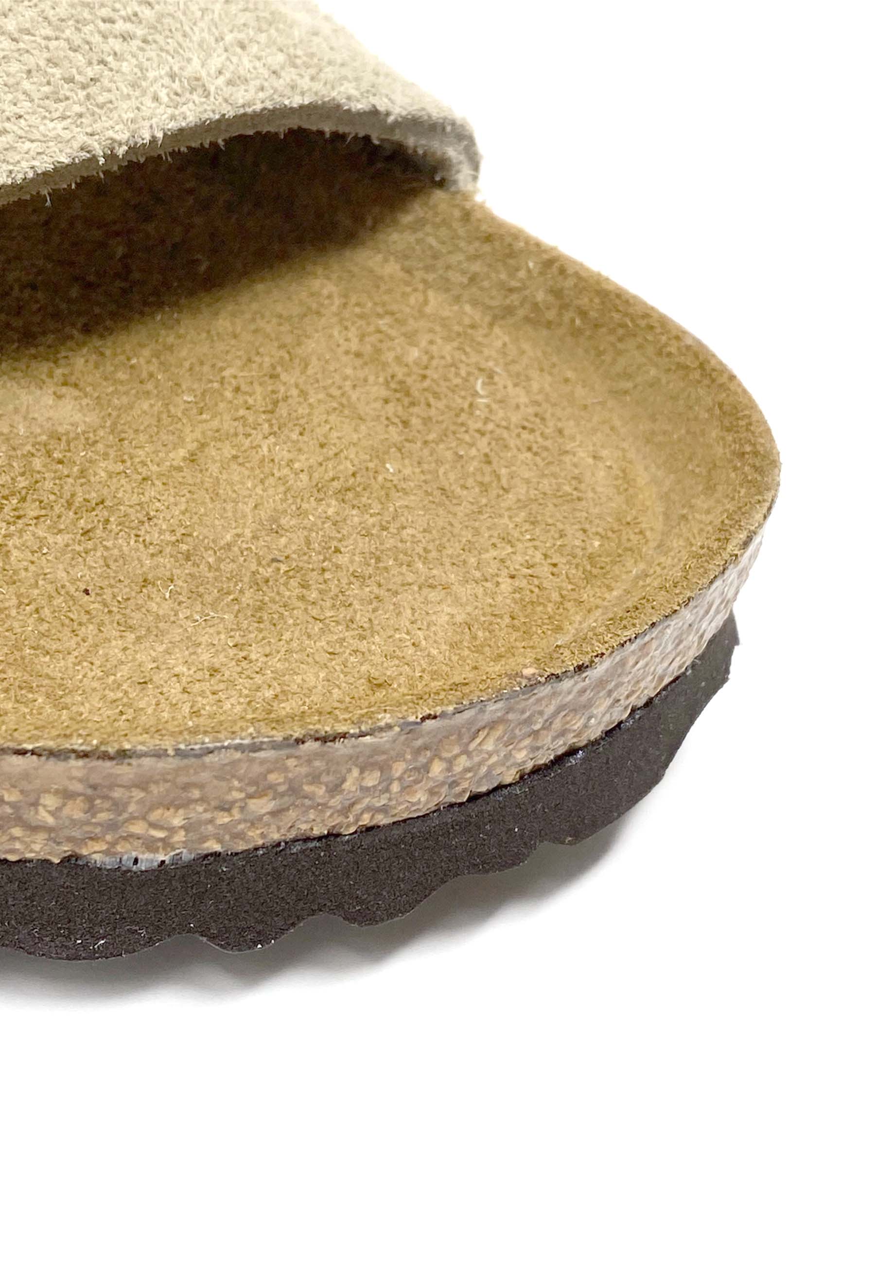 Arizona Soft Footbed Mules | Taupe ruskind