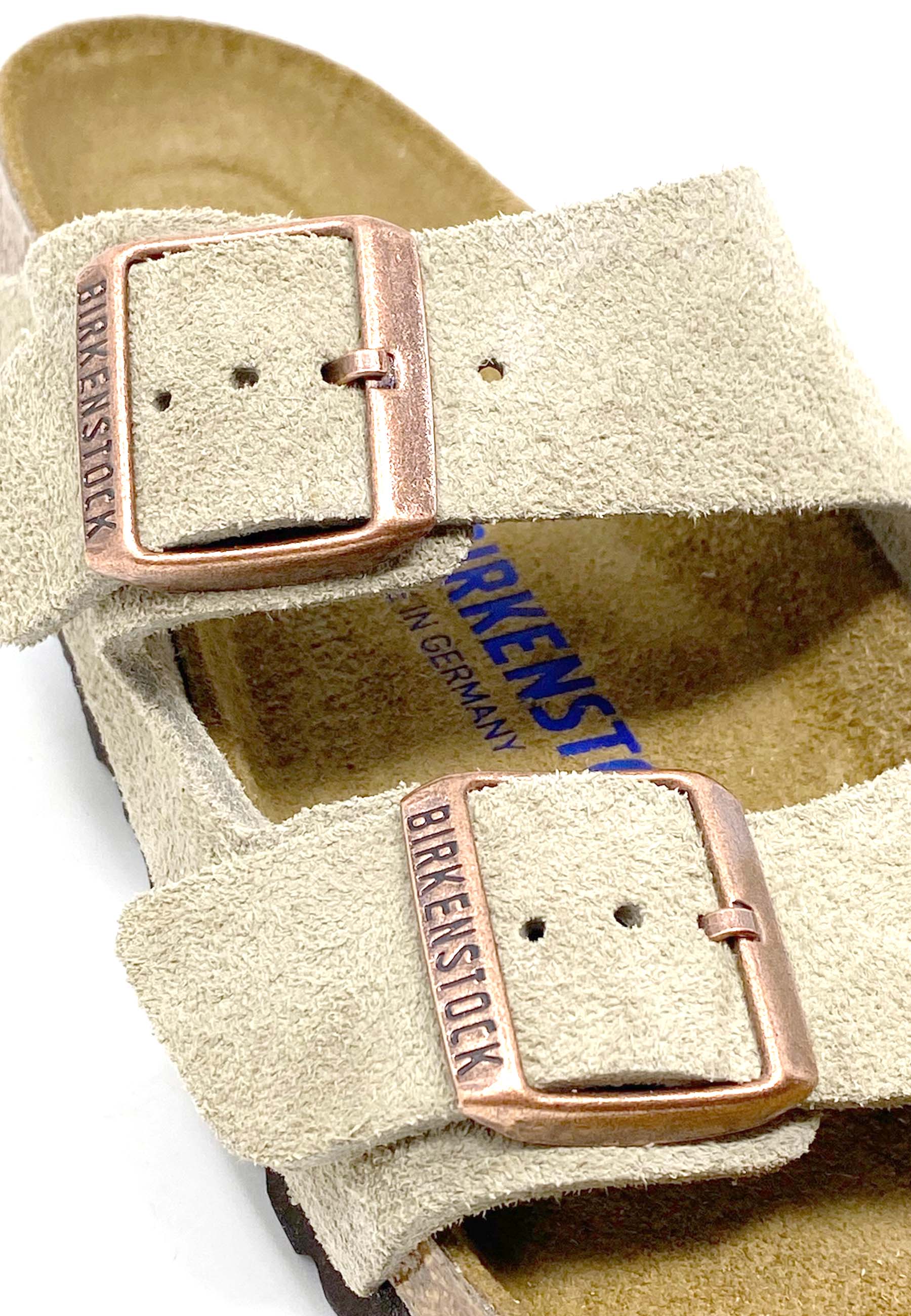 Arizona Soft Footbed Mules | Taupe ruskind