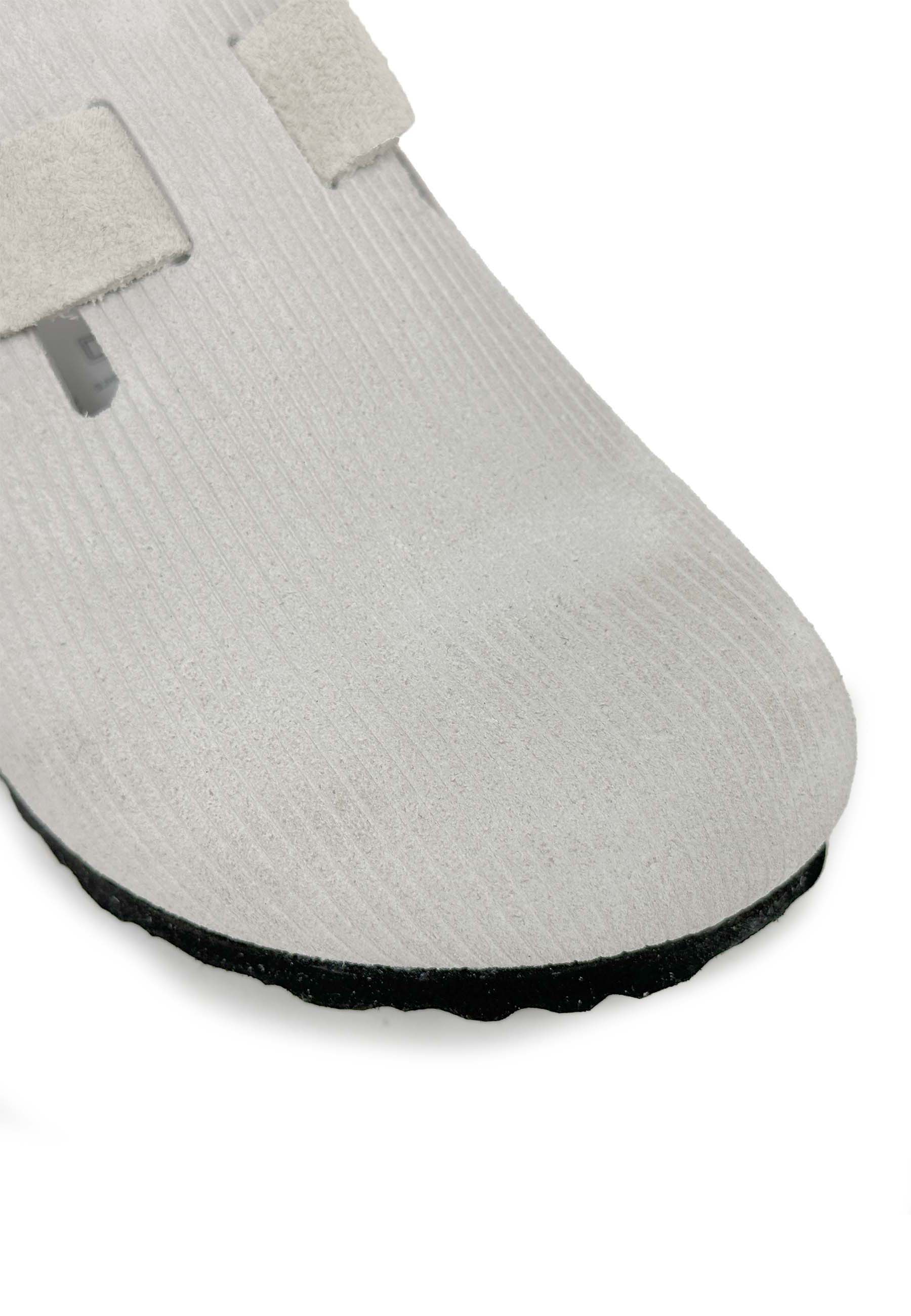 Boston Suede Embossed Corduroy Clog | Antique White