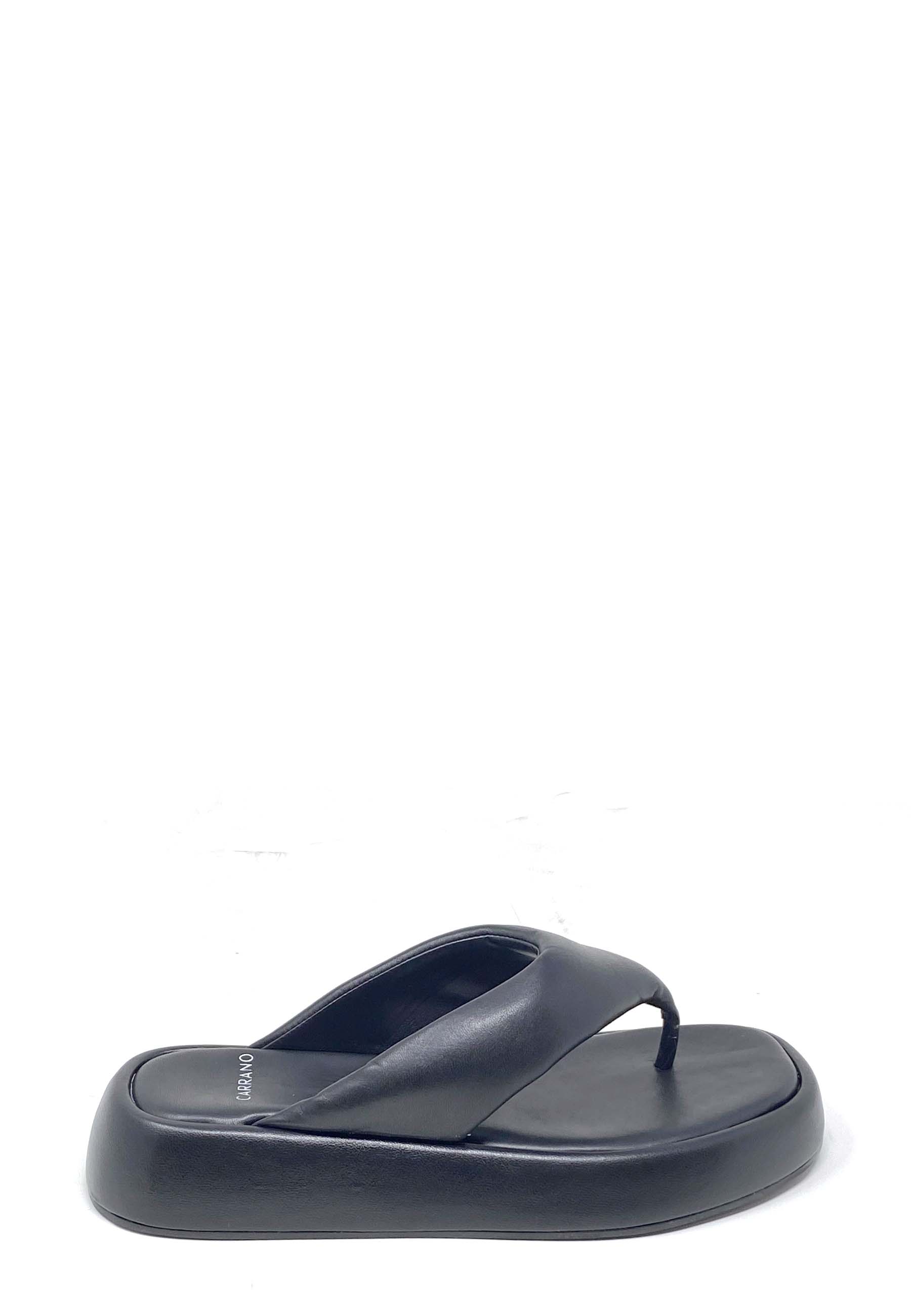 470018C Zehentrenner Pantolette | Black