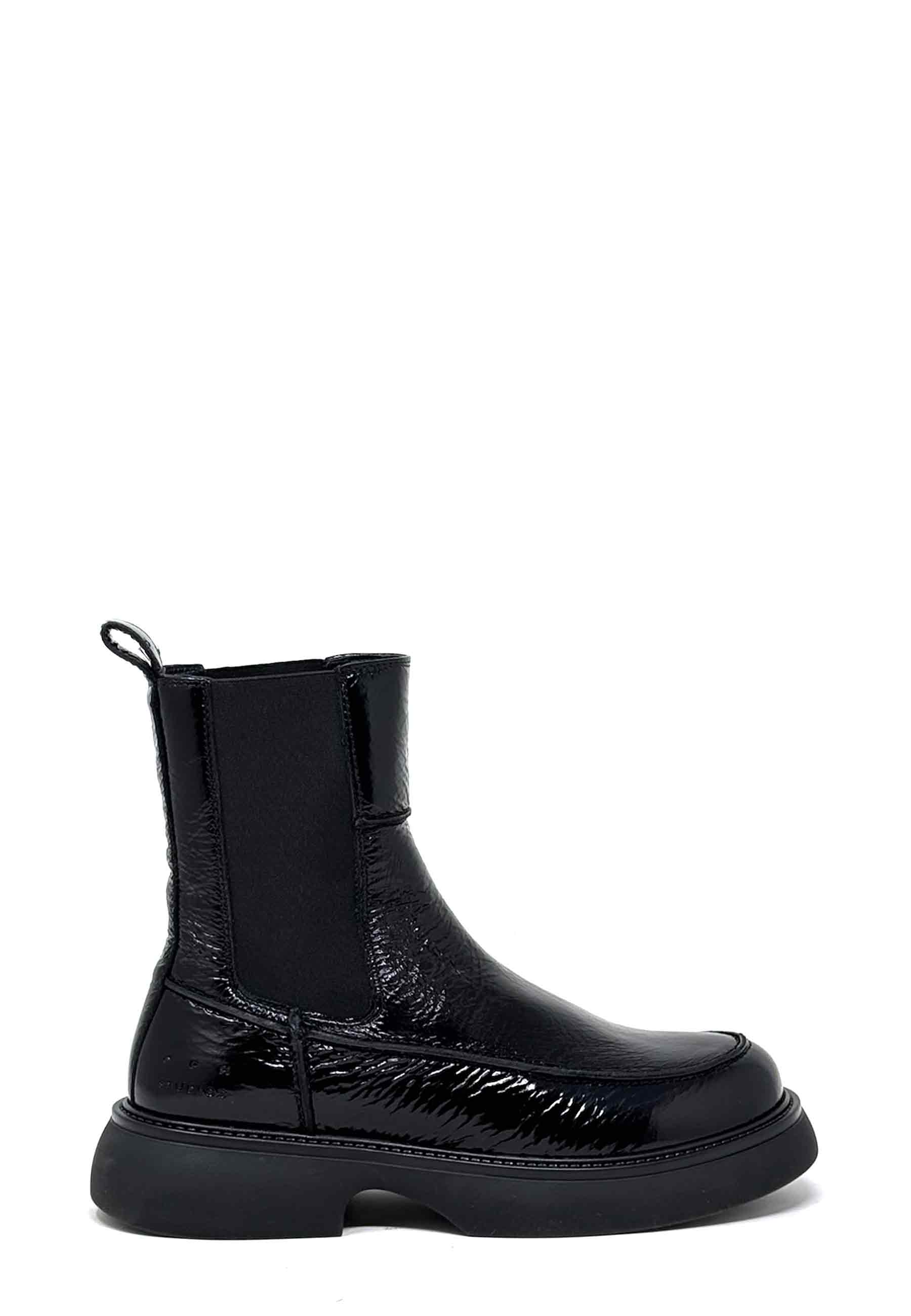 CPH759 Plateau Chelsea Boot | Black Patent