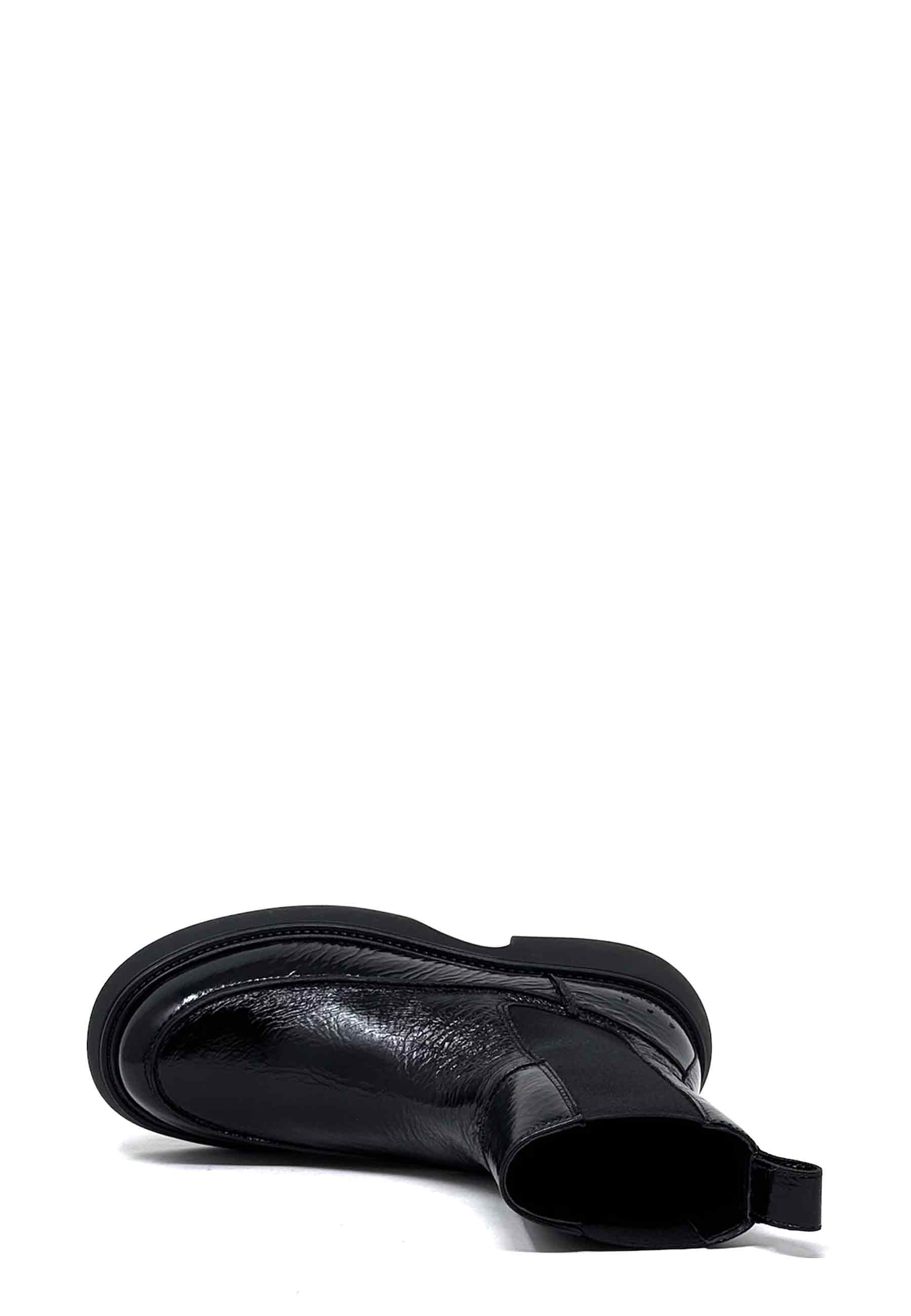 CPH759 Plateau Chelsea Boot | Black Patent
