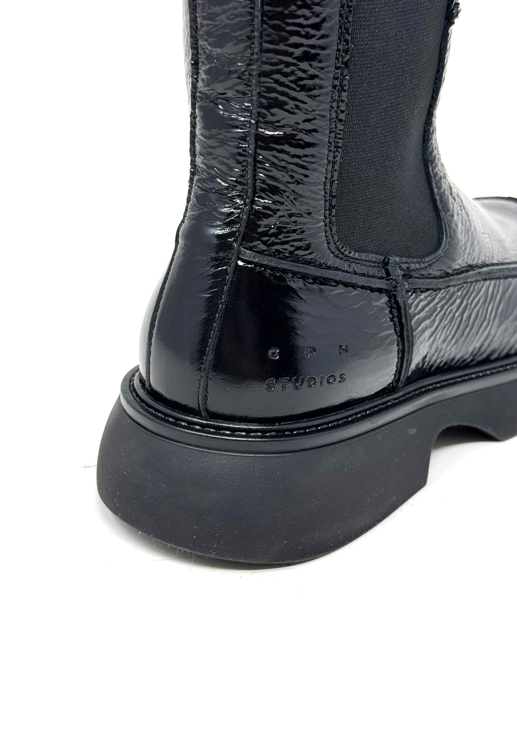 CPH759 Plateau Chelsea Boot | Black Patent