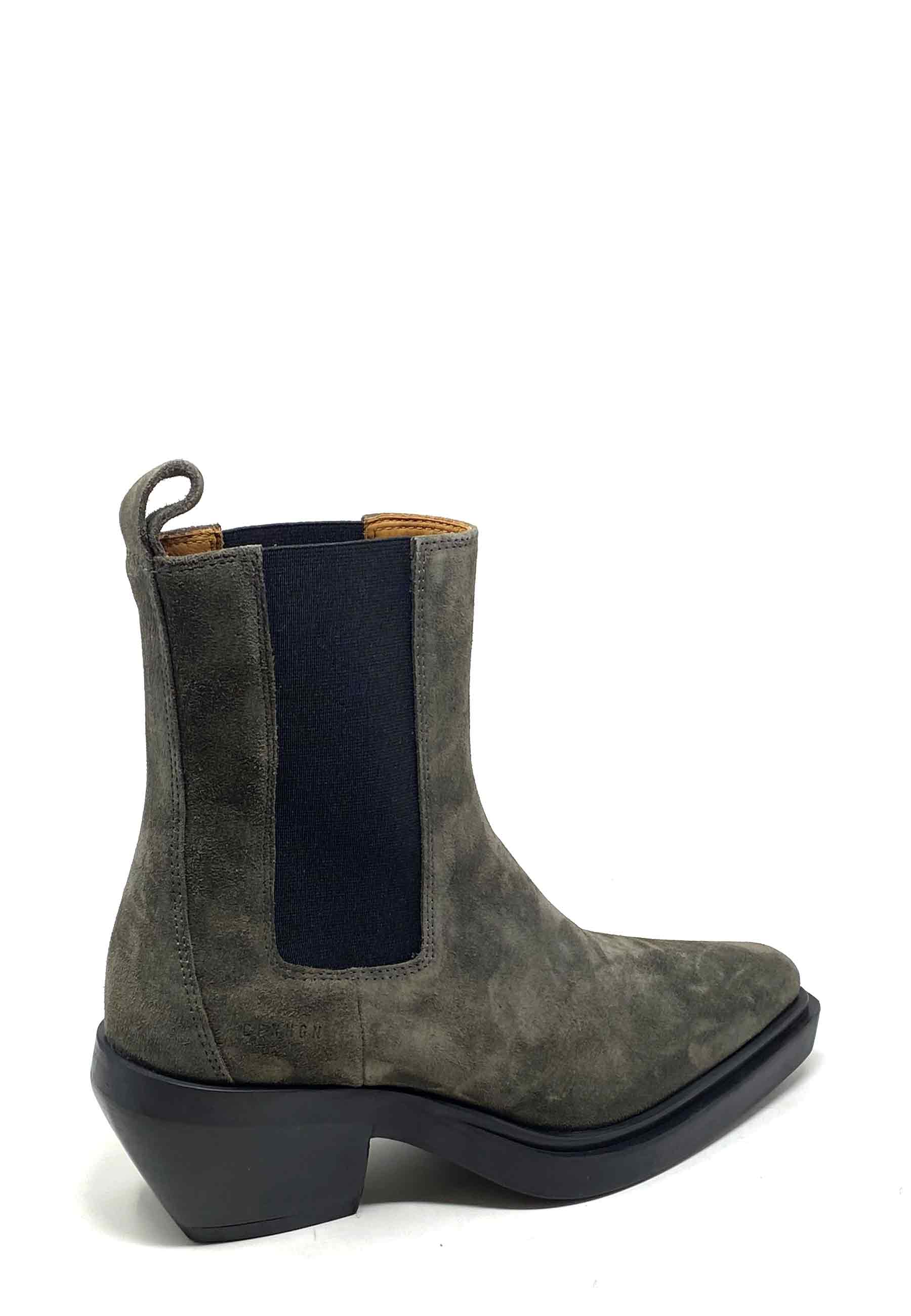 CPH236 Cowboy Boot | Off Black Suede