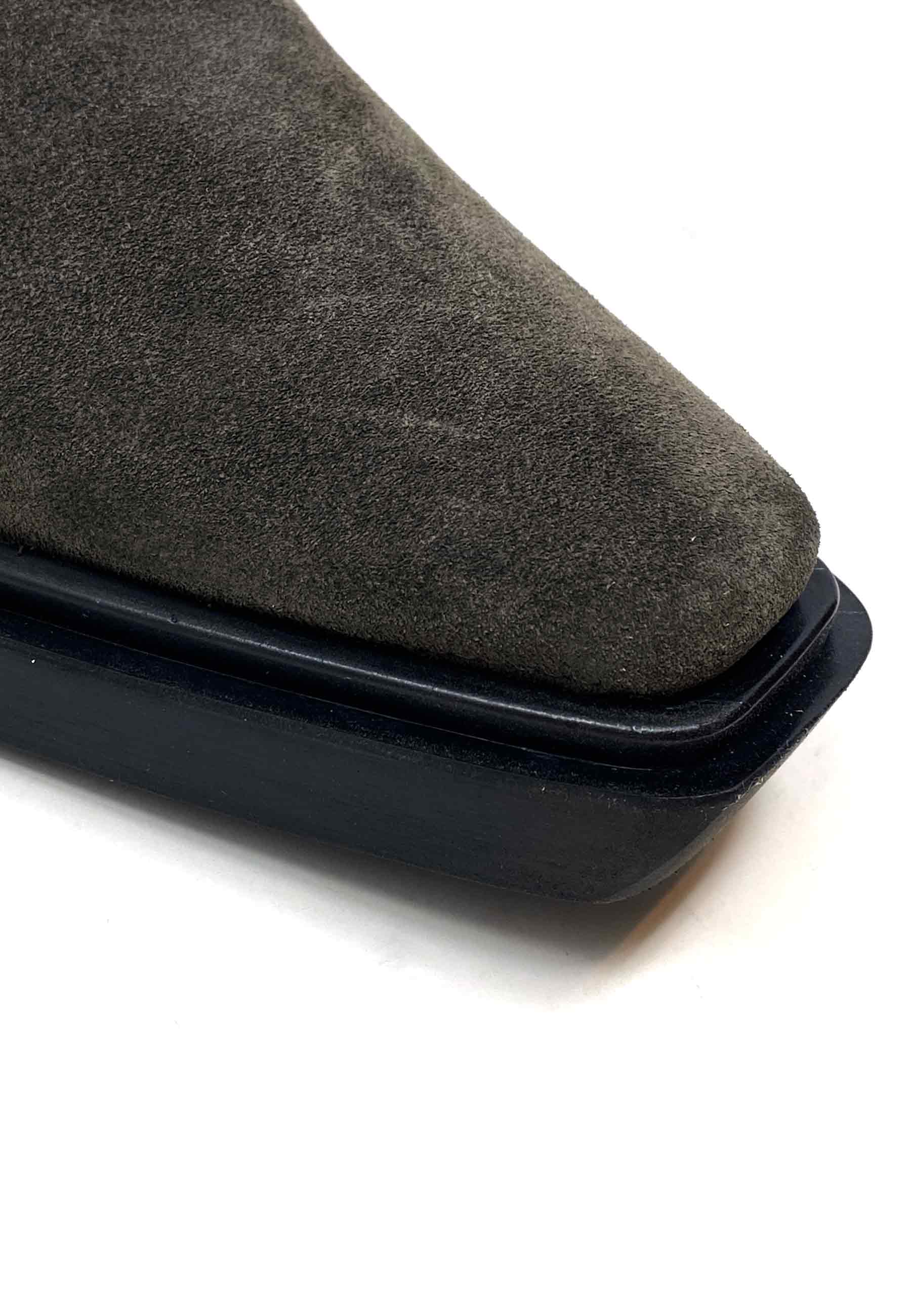 CPH236 Cowboy Boot | Off Black Suede