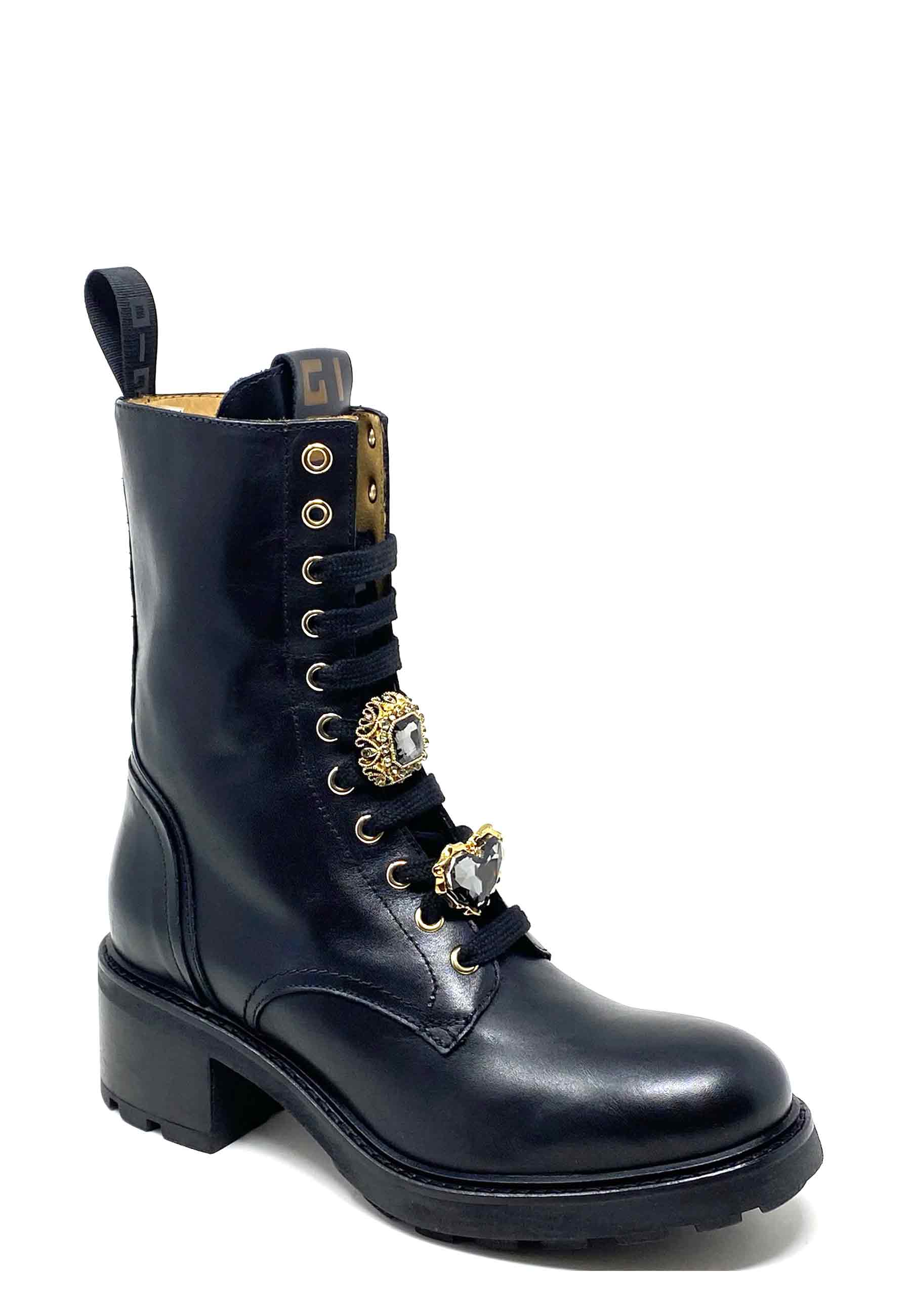 AFRA44A Highheel Schnür Boot | Nero