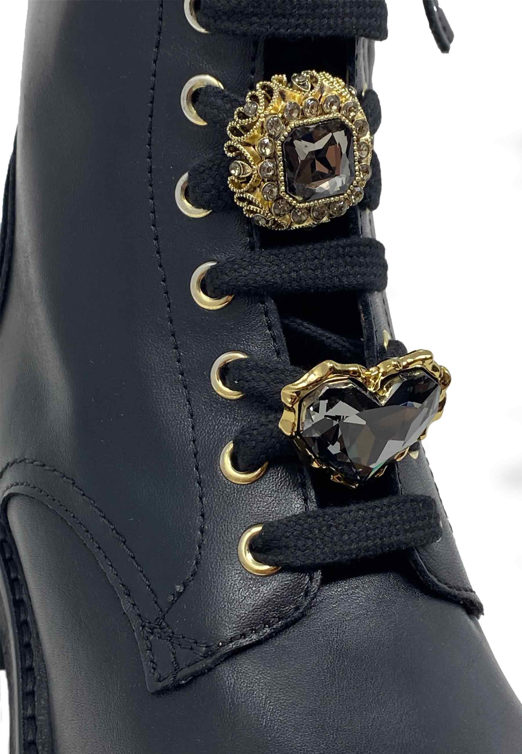 AFRA44A Highheel Schnür Boot | Nero