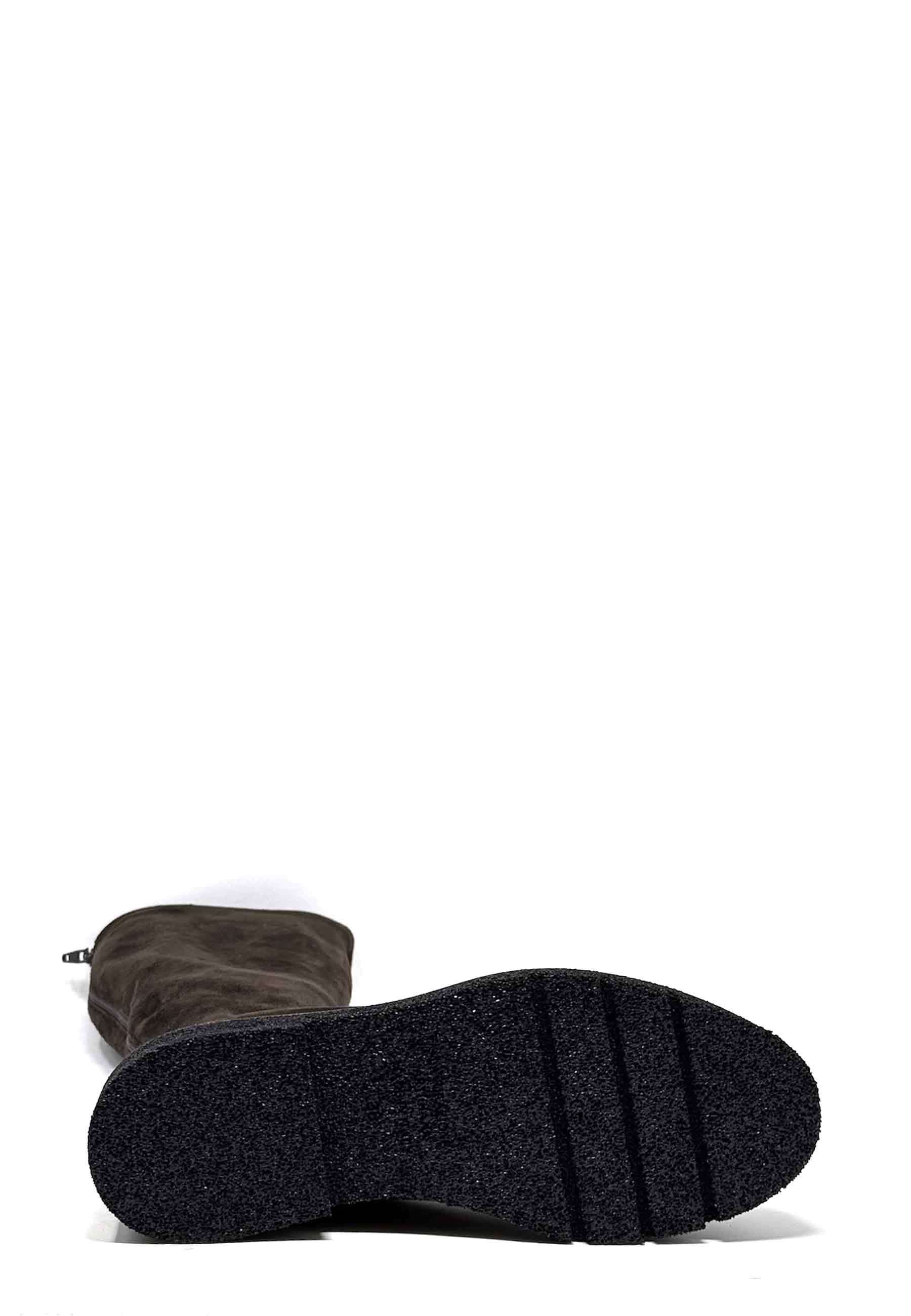 Kerr Langschaft Boot | Ebony Camoscio