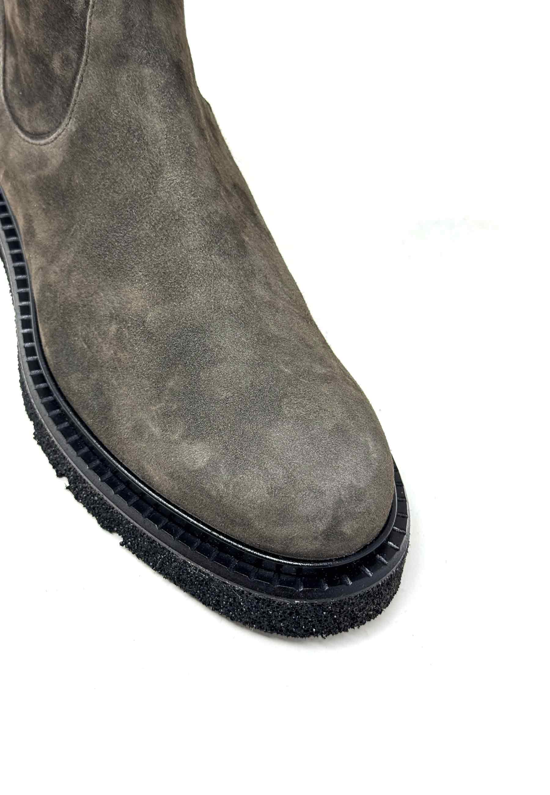 Kerr Langschaft Boot | Graphite Camoscio