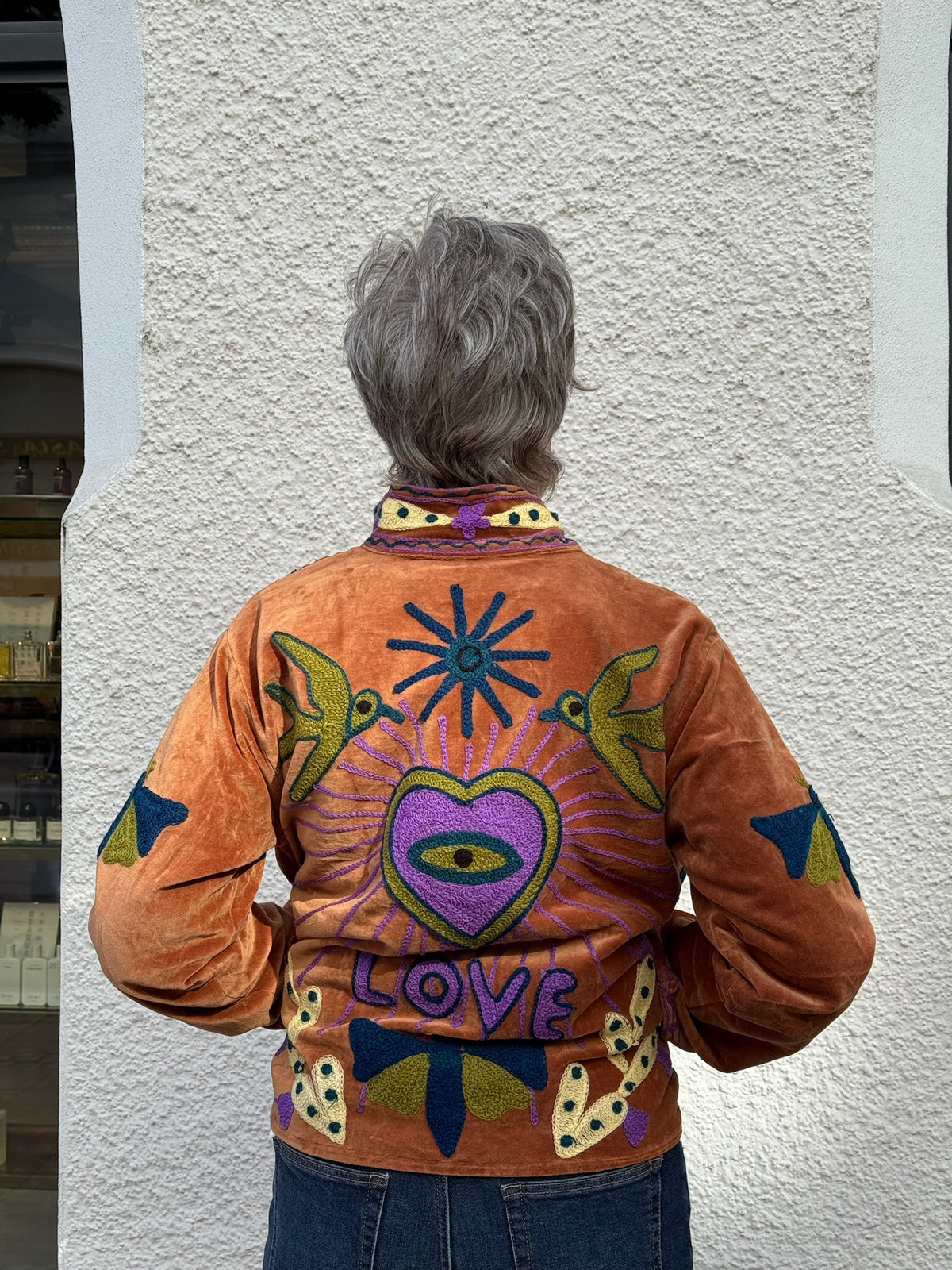 9498 Embroidery Jacke | Camel