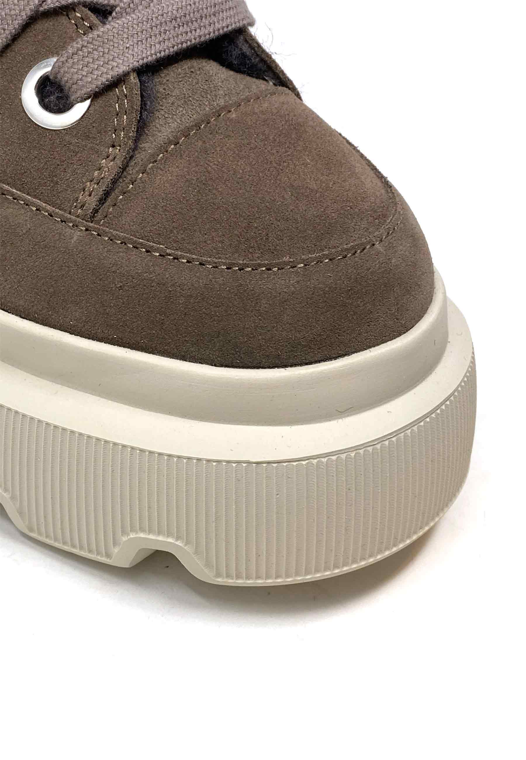 35203 Hightop Sneakers | Mørk taupe lammeskind