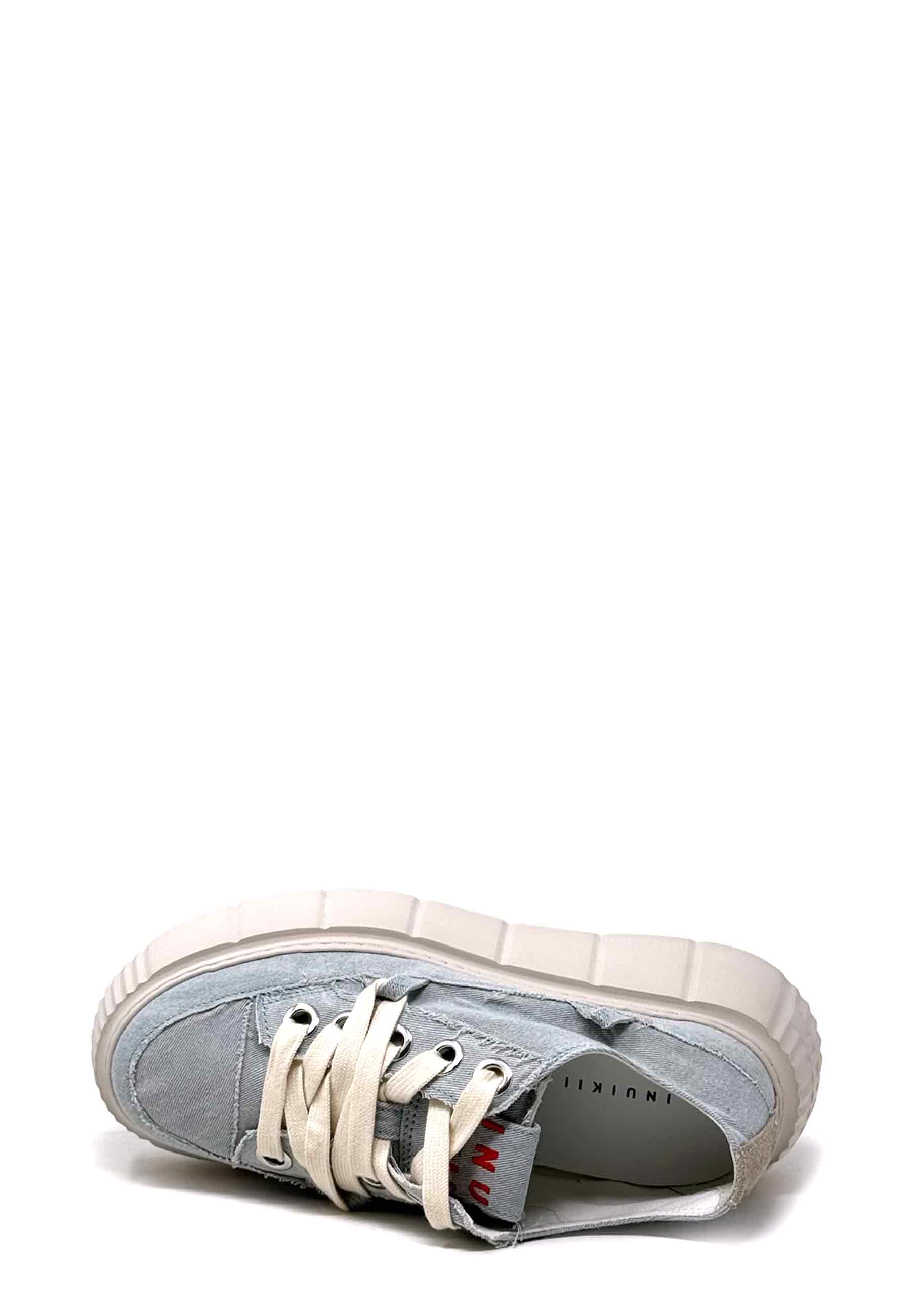 Matilda Sneaker | Frayed Denim