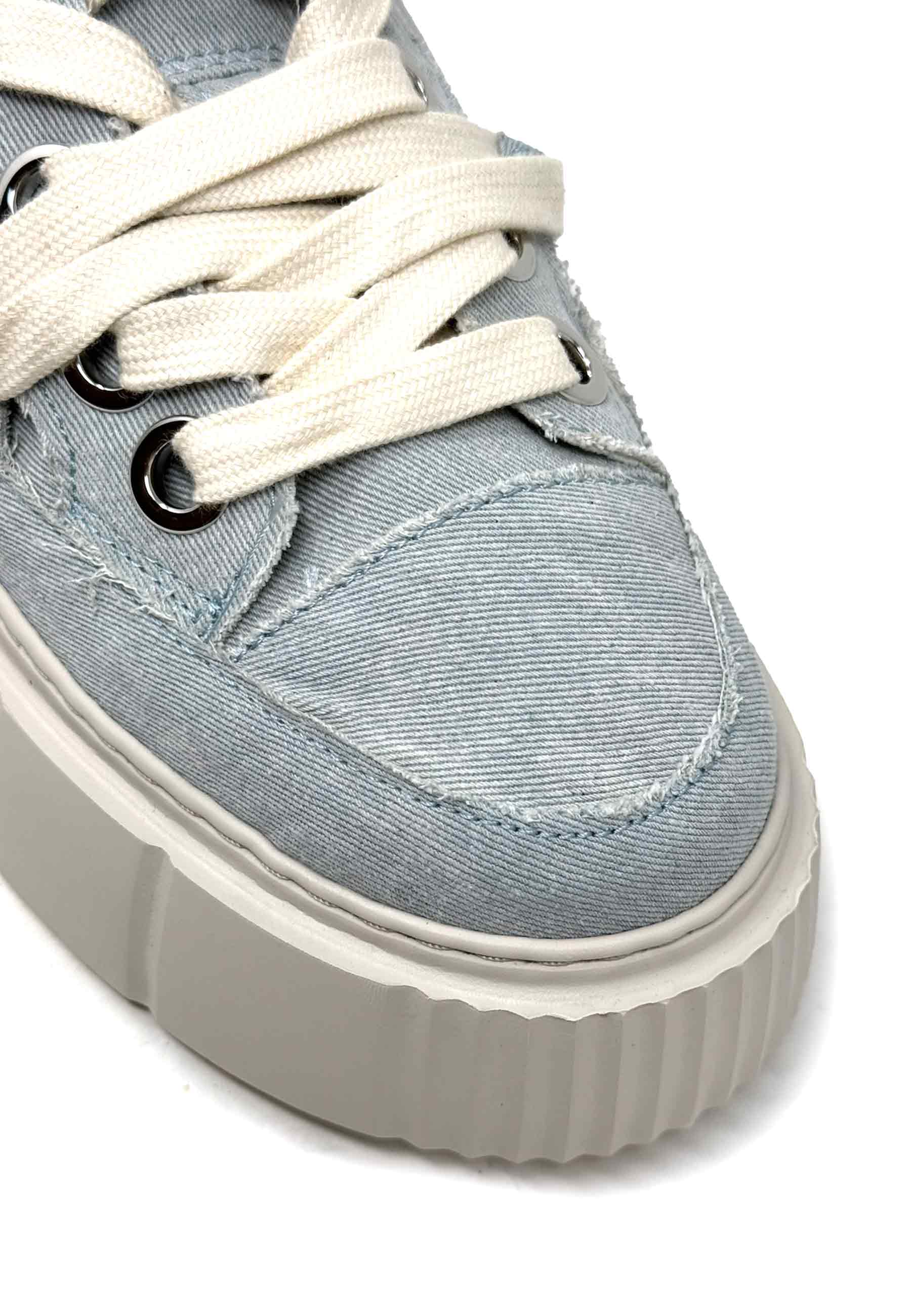 Matilda Sneaker | Frayed Denim