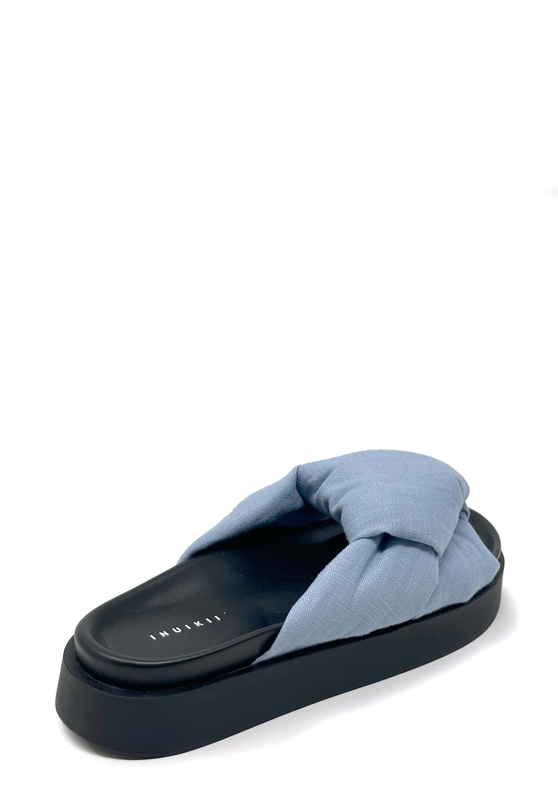 70104 Linen Knot Pantolette | Blue