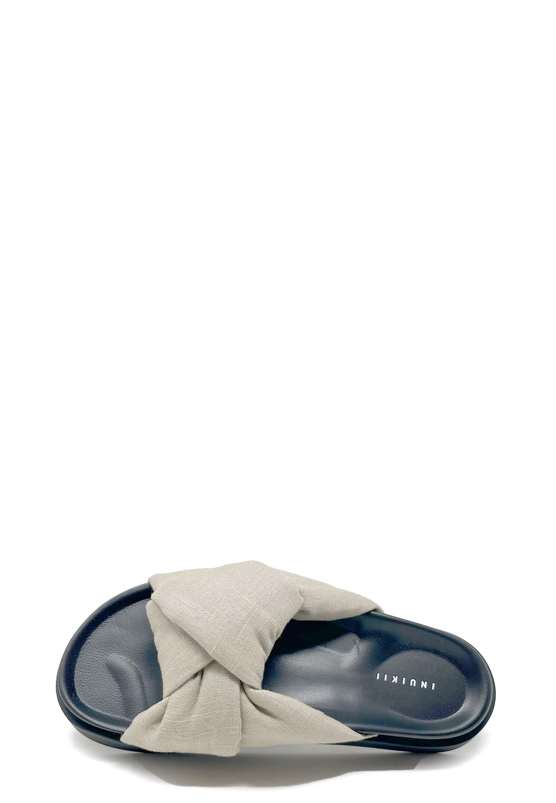 70104 Linen Knot Pantolette | Taupe