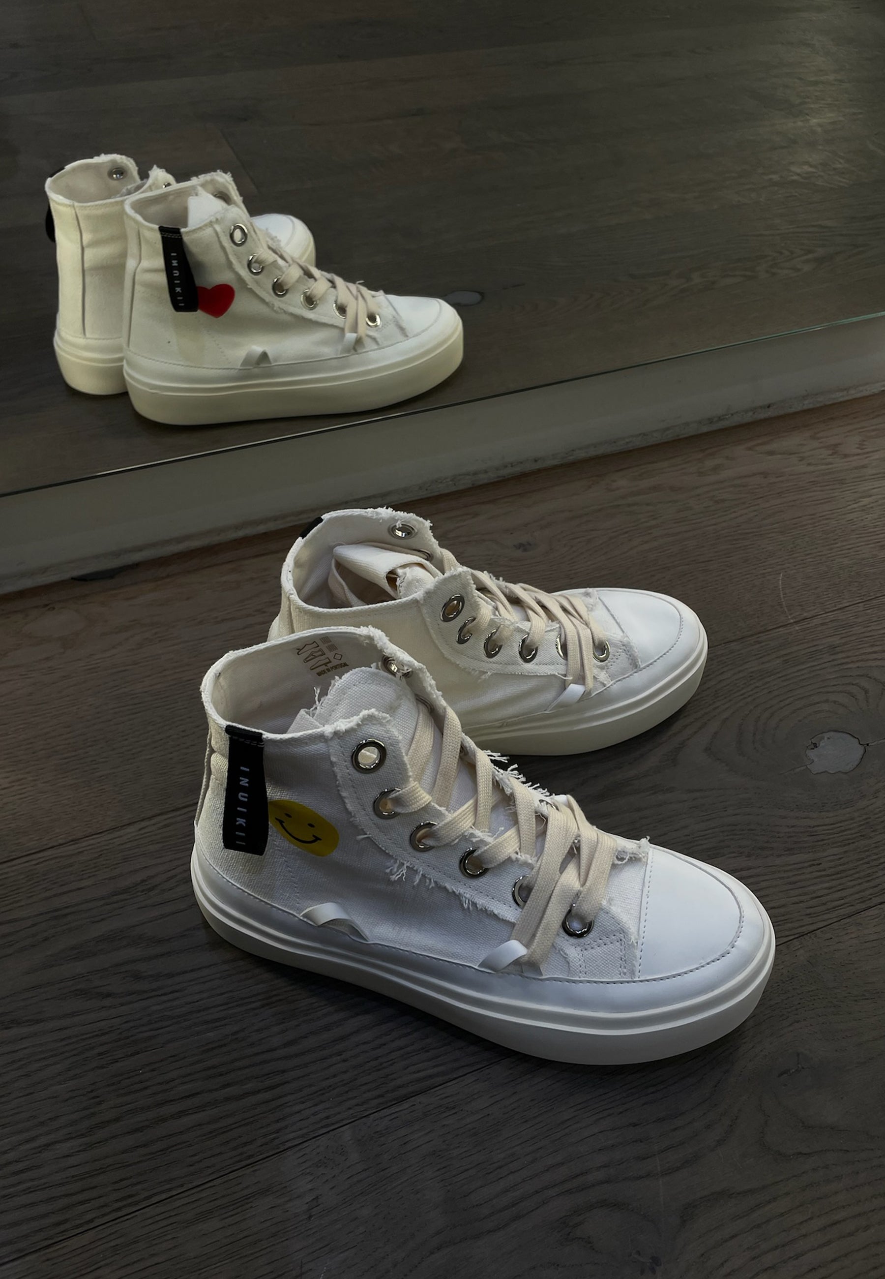 Distressed Matilda Sneaker | White