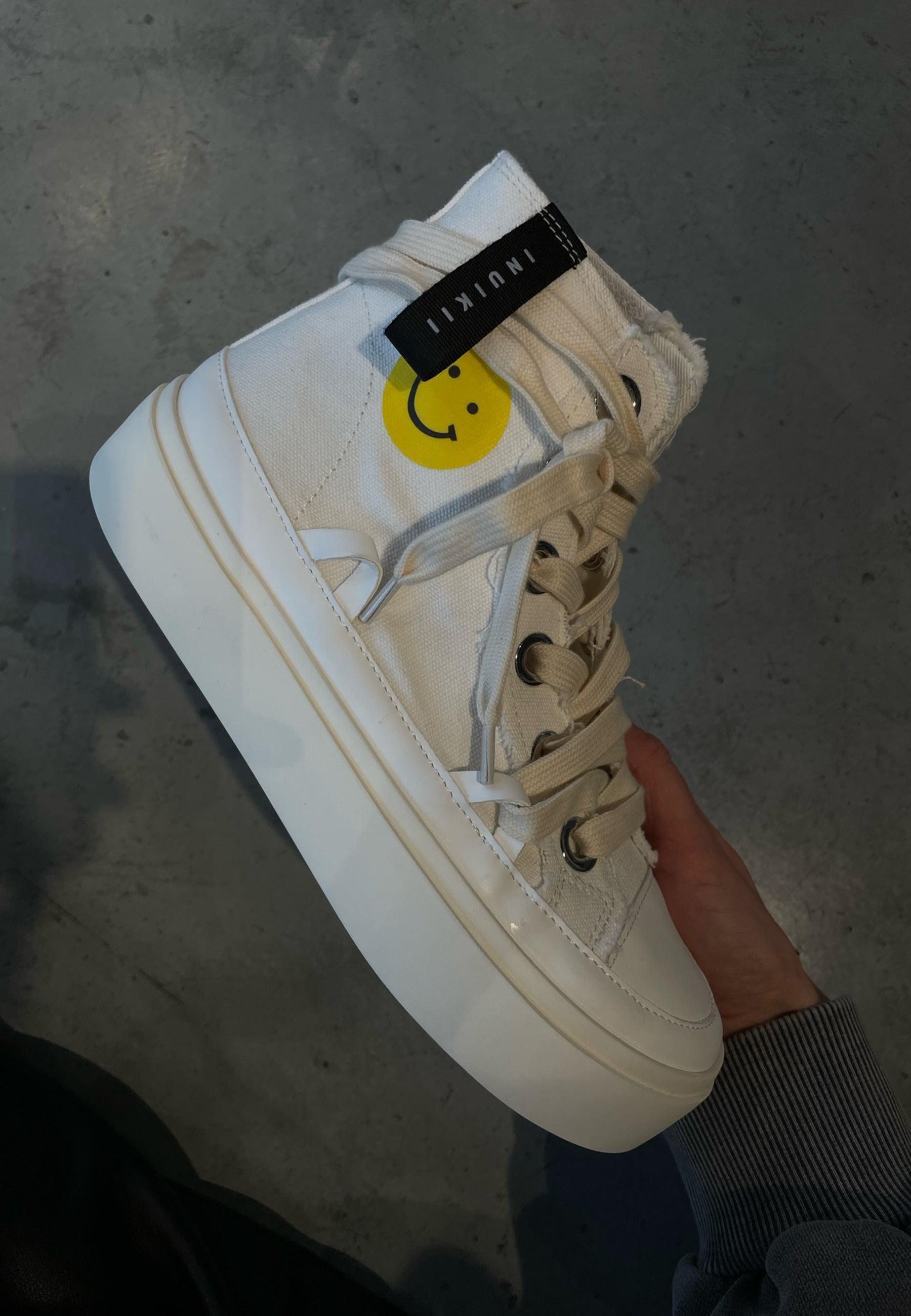 Distressed Matilda Sneaker | White