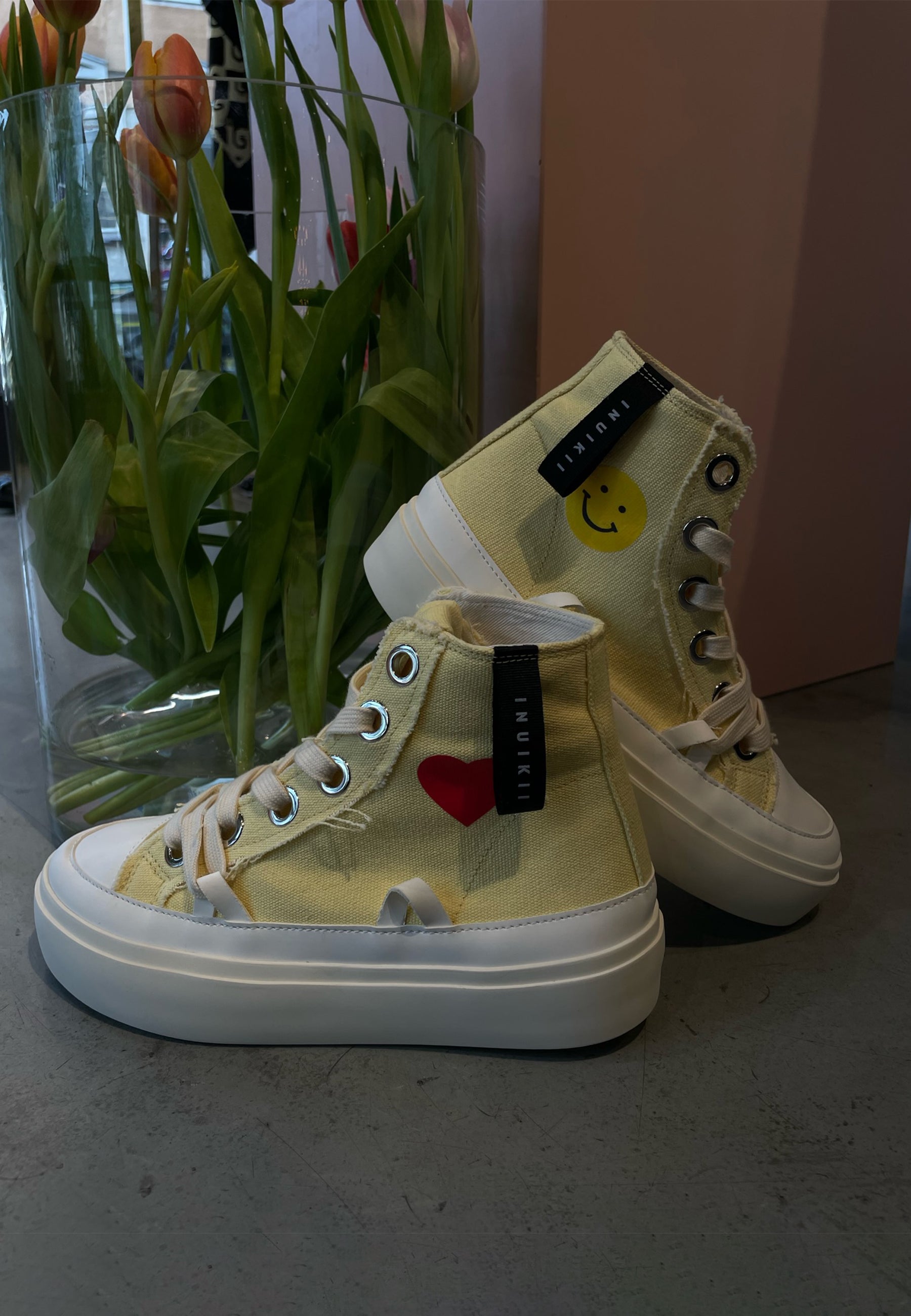 Distressed Matilda Sneaker | Yellow