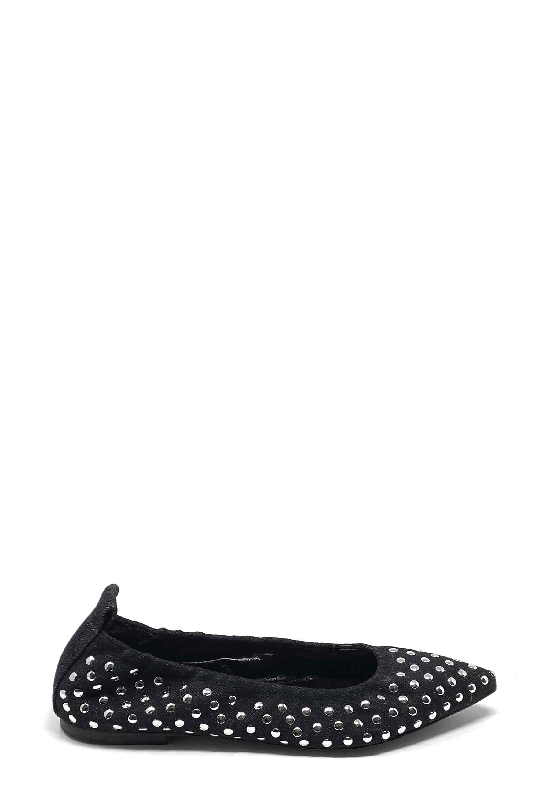 Greta Ballerina | Black Denim