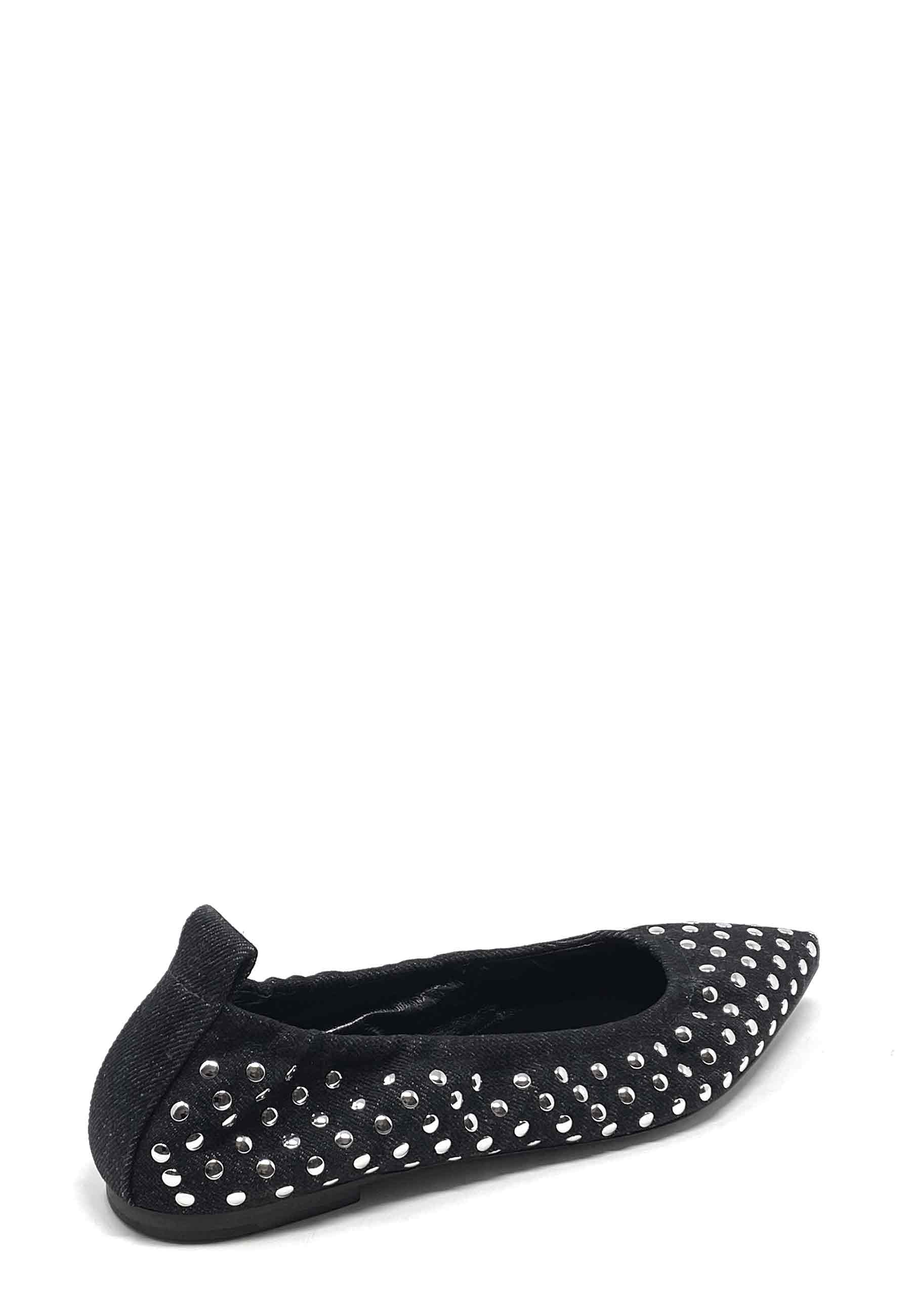 Greta Ballerina | Black Denim
