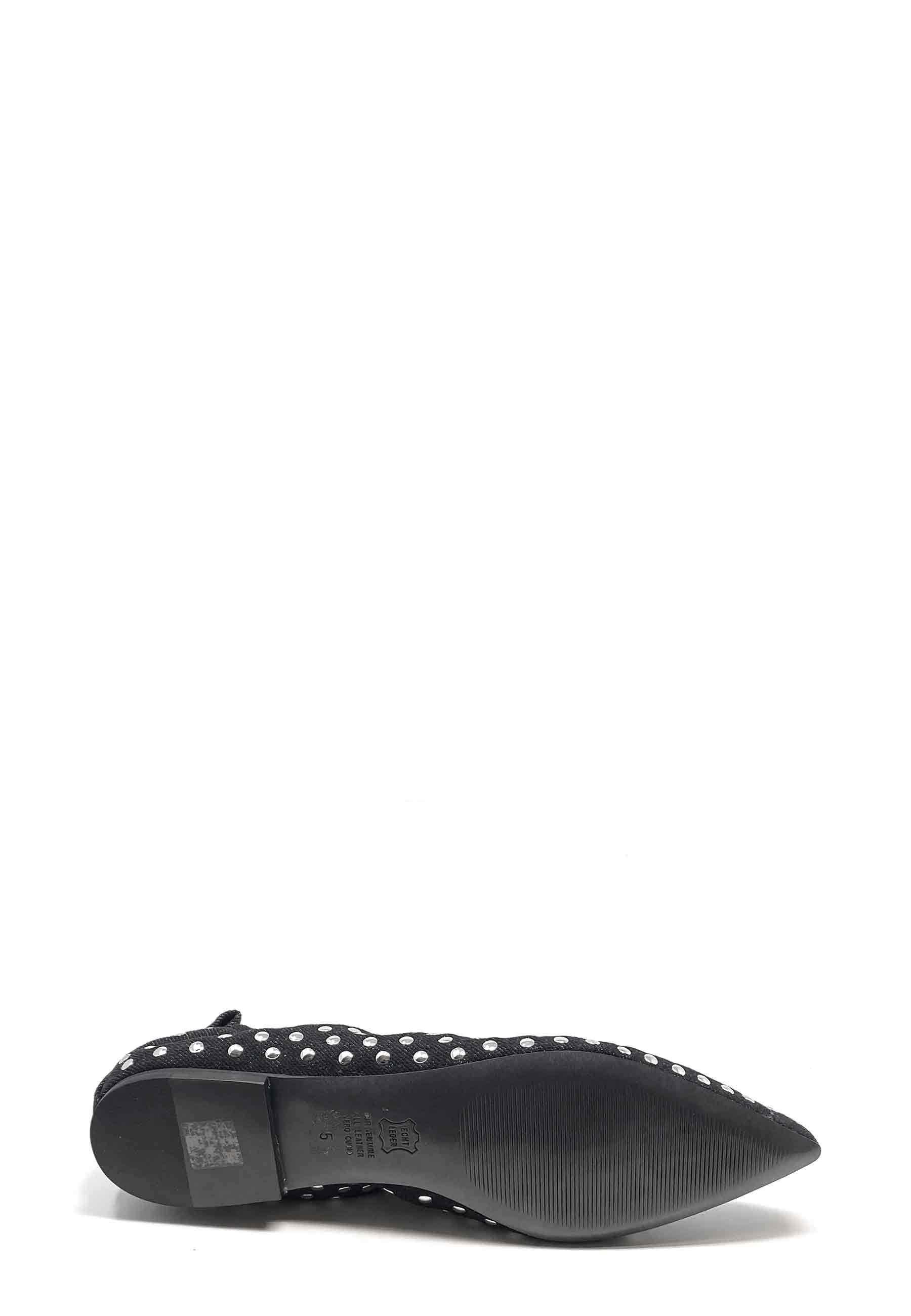 Greta Ballerina | Black Denim