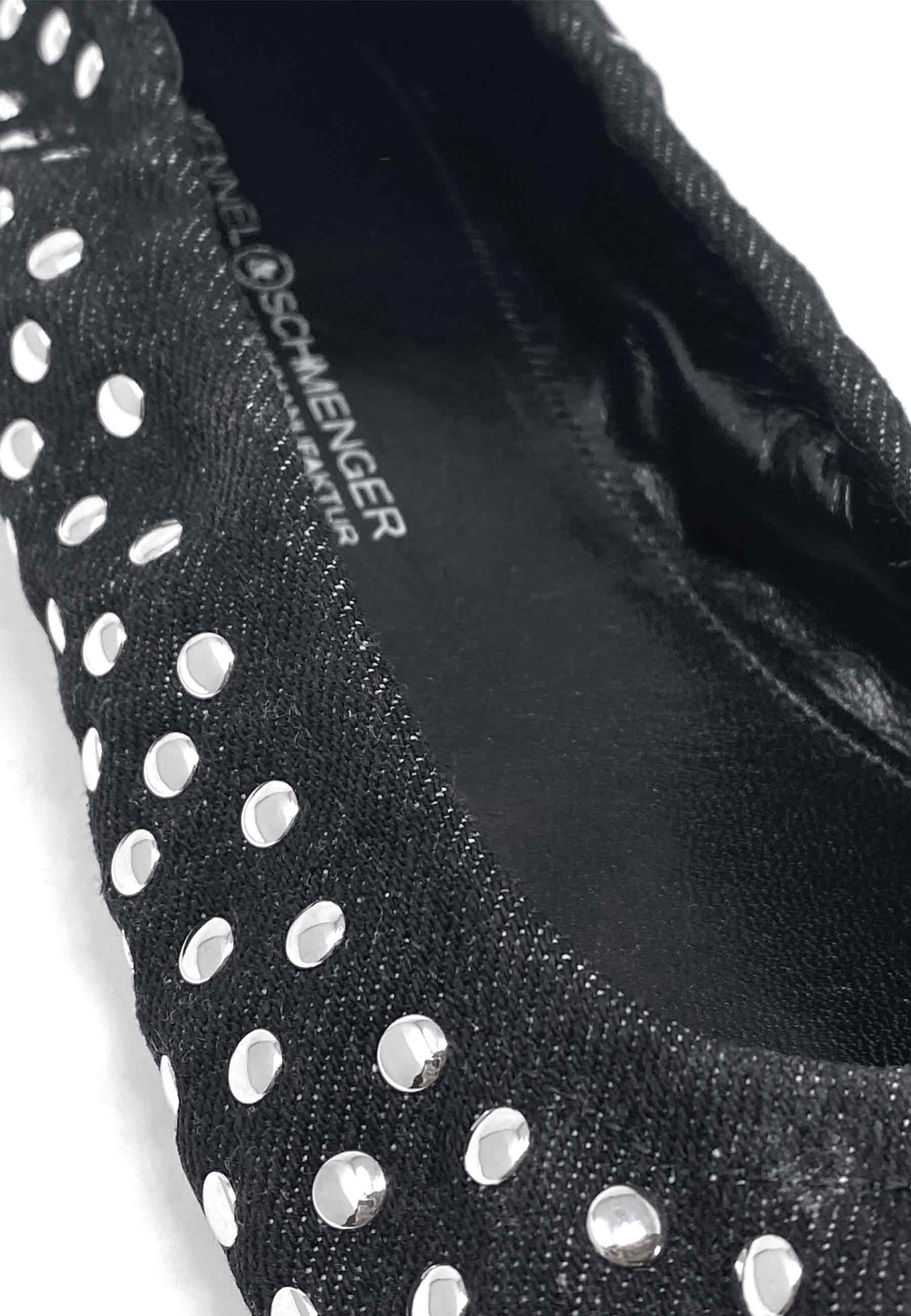 Greta Ballerina | Black Denim