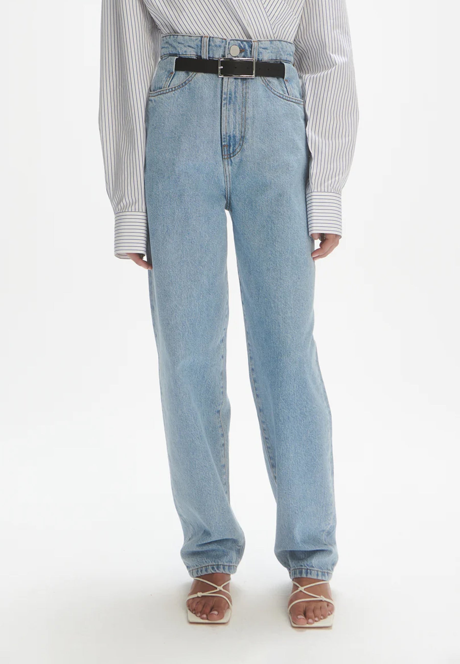 Carrot Leg Jeans | Classic Denim Blue