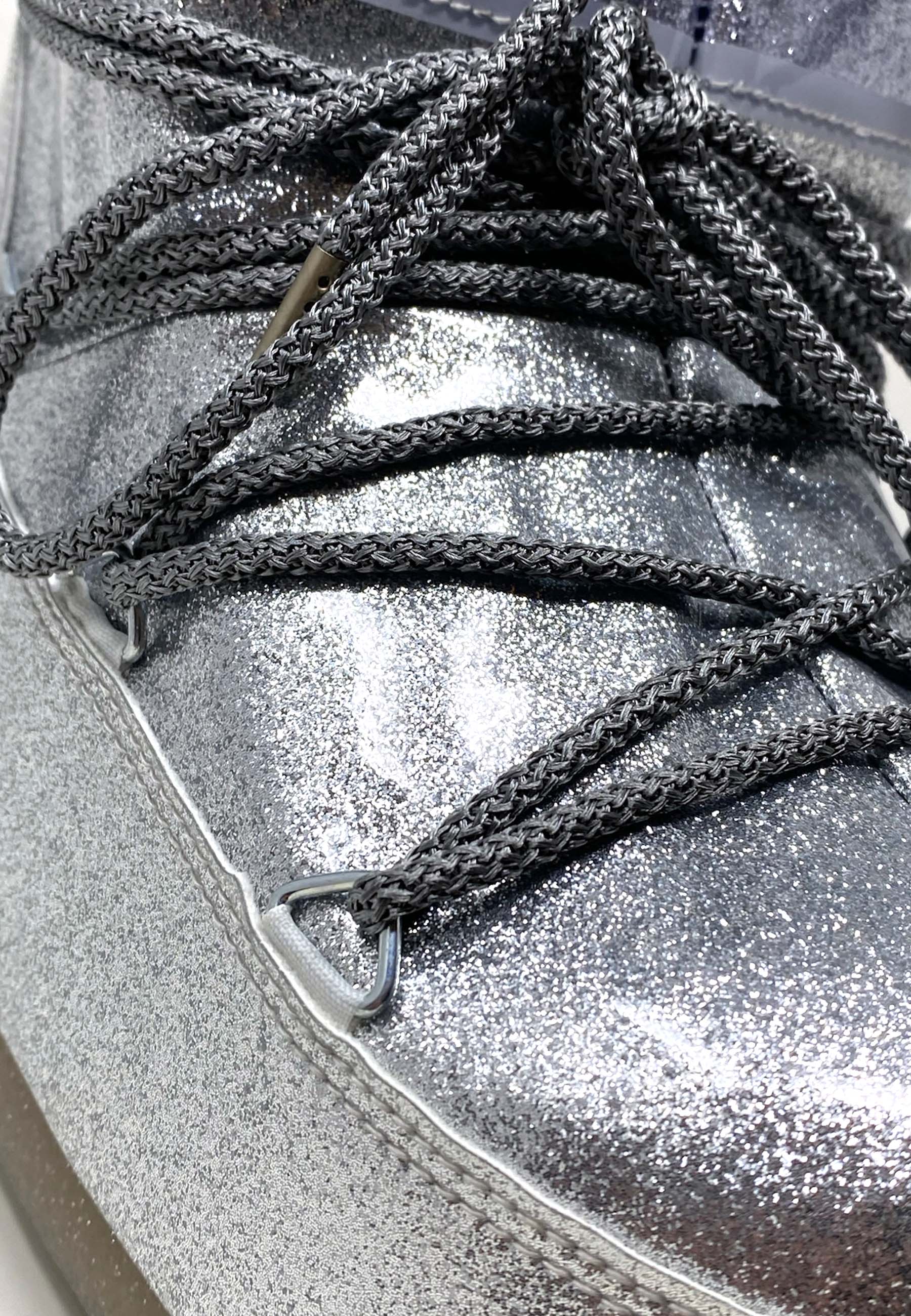Ikon Lav Glitter Boot | Sølv