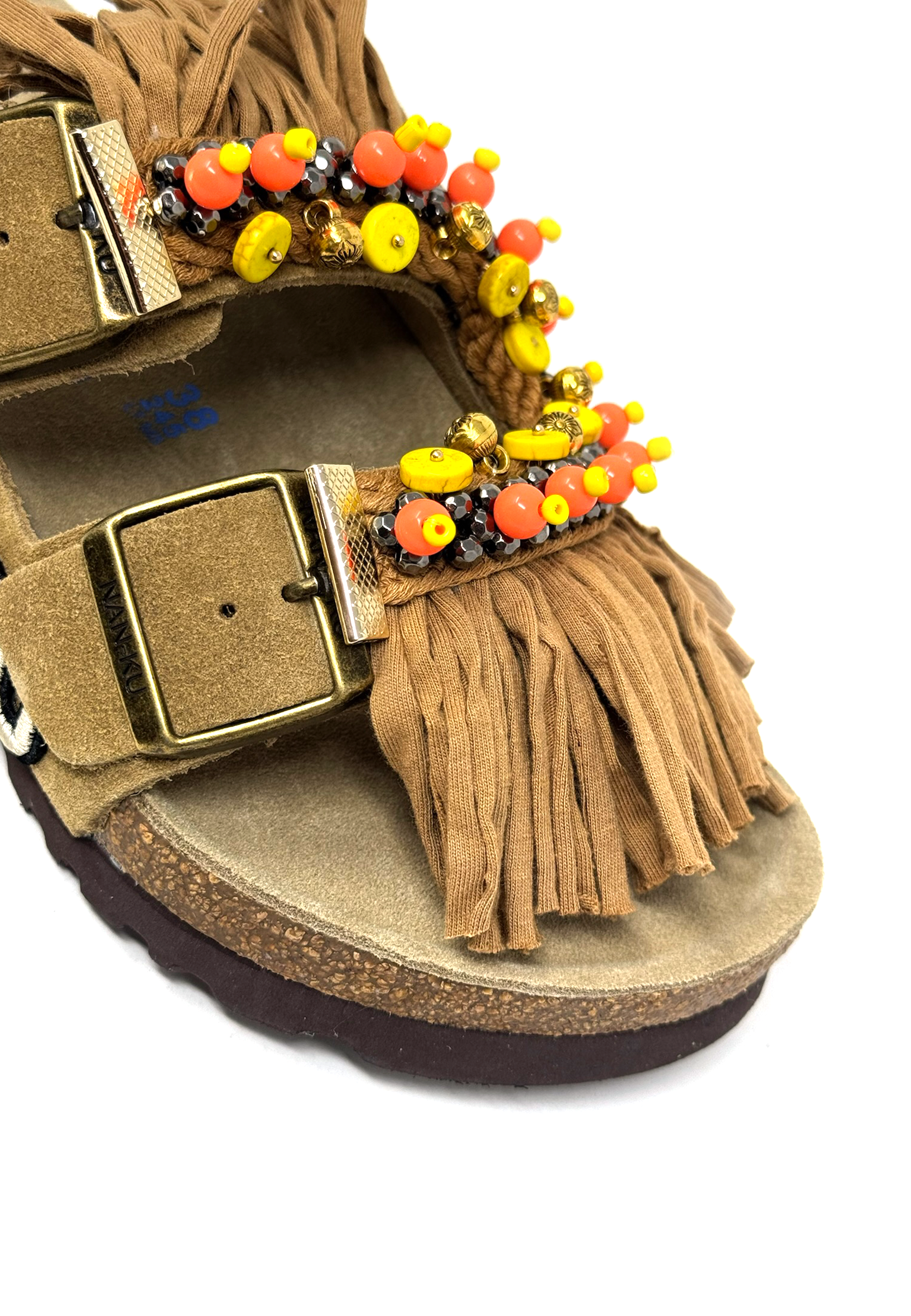 EBK-03 Fransen Pantolette | Camel