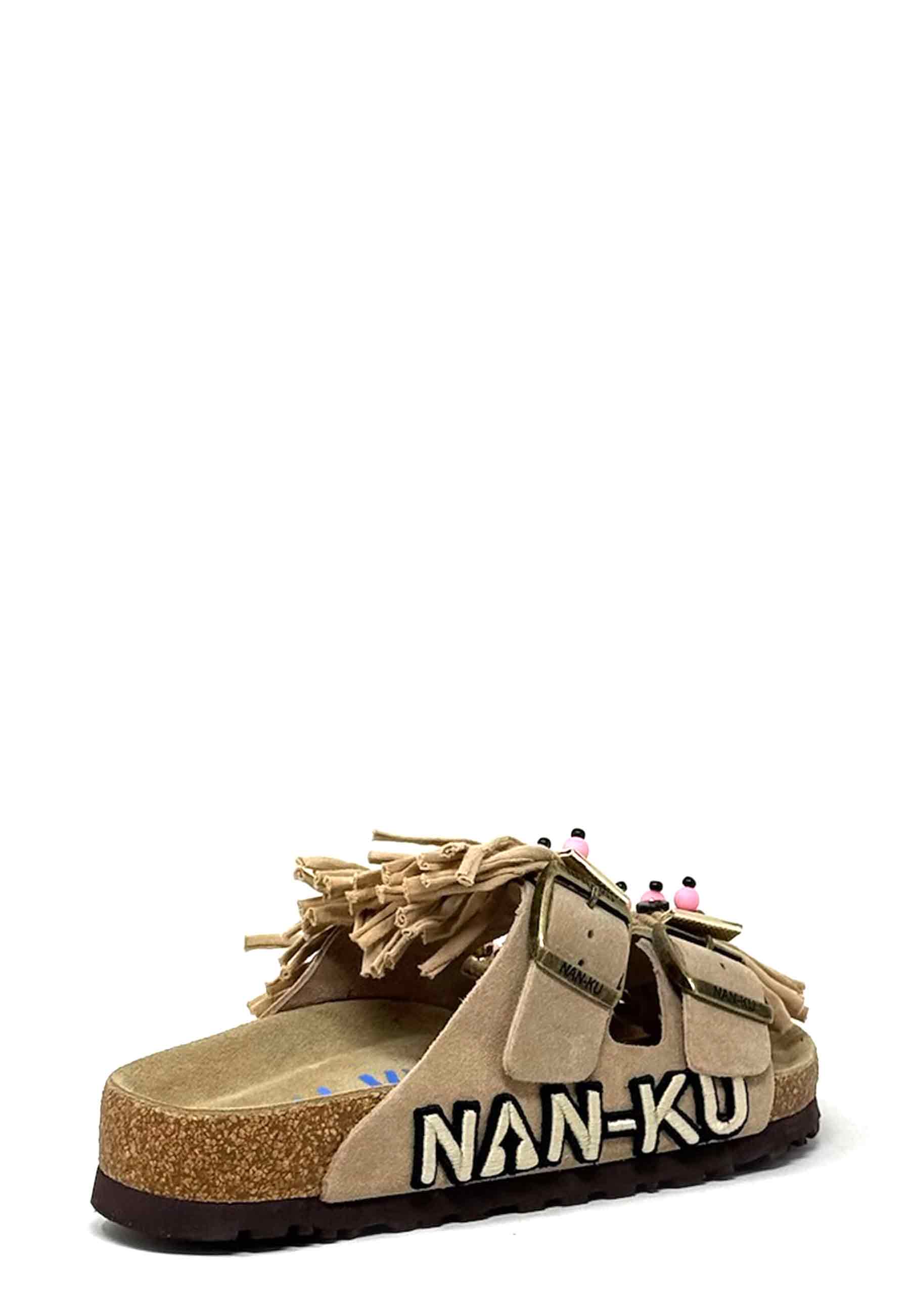 EBK-03 Fransen Pantolette | Beige