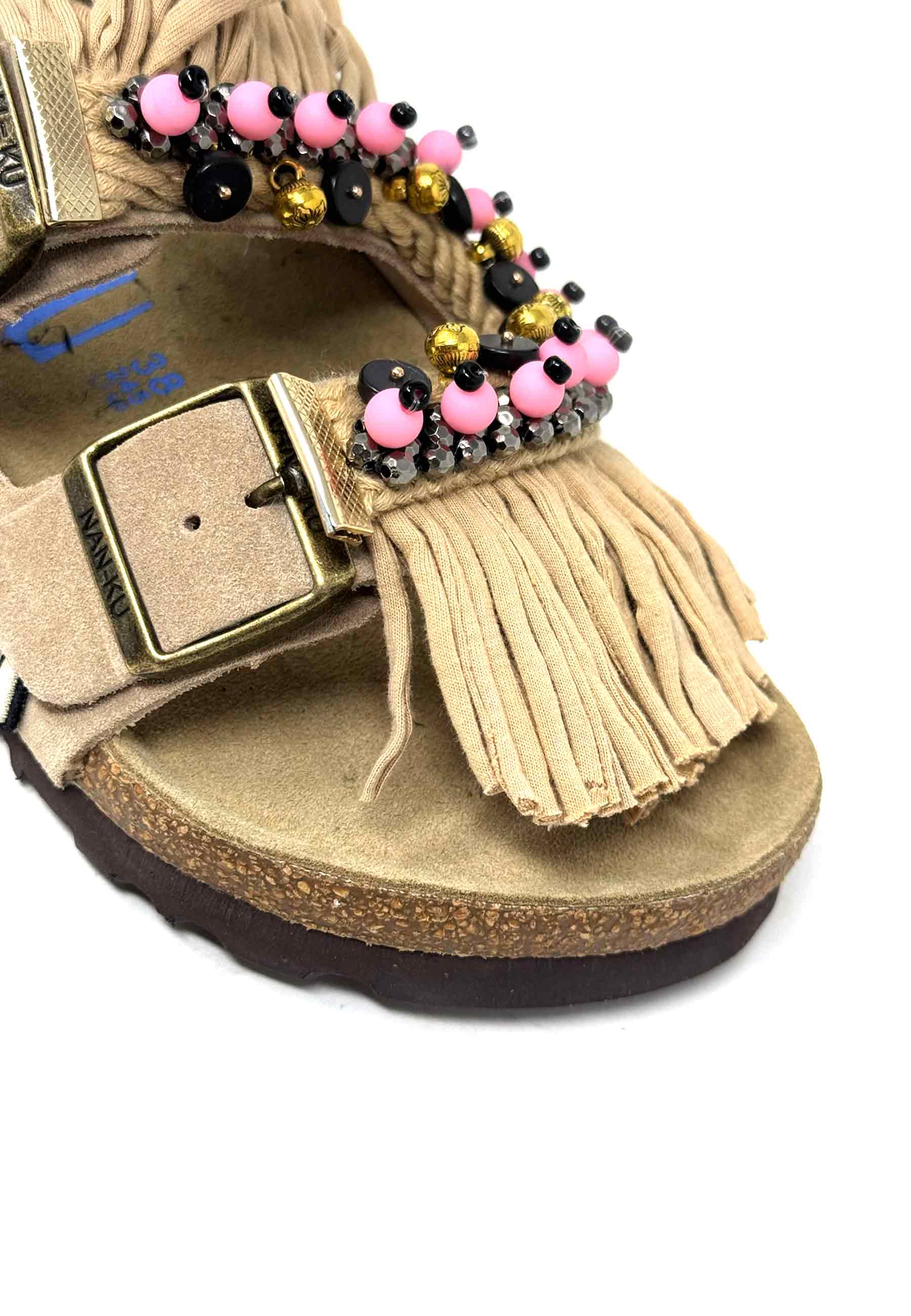 EBK-03 Fransen Pantolette | Beige