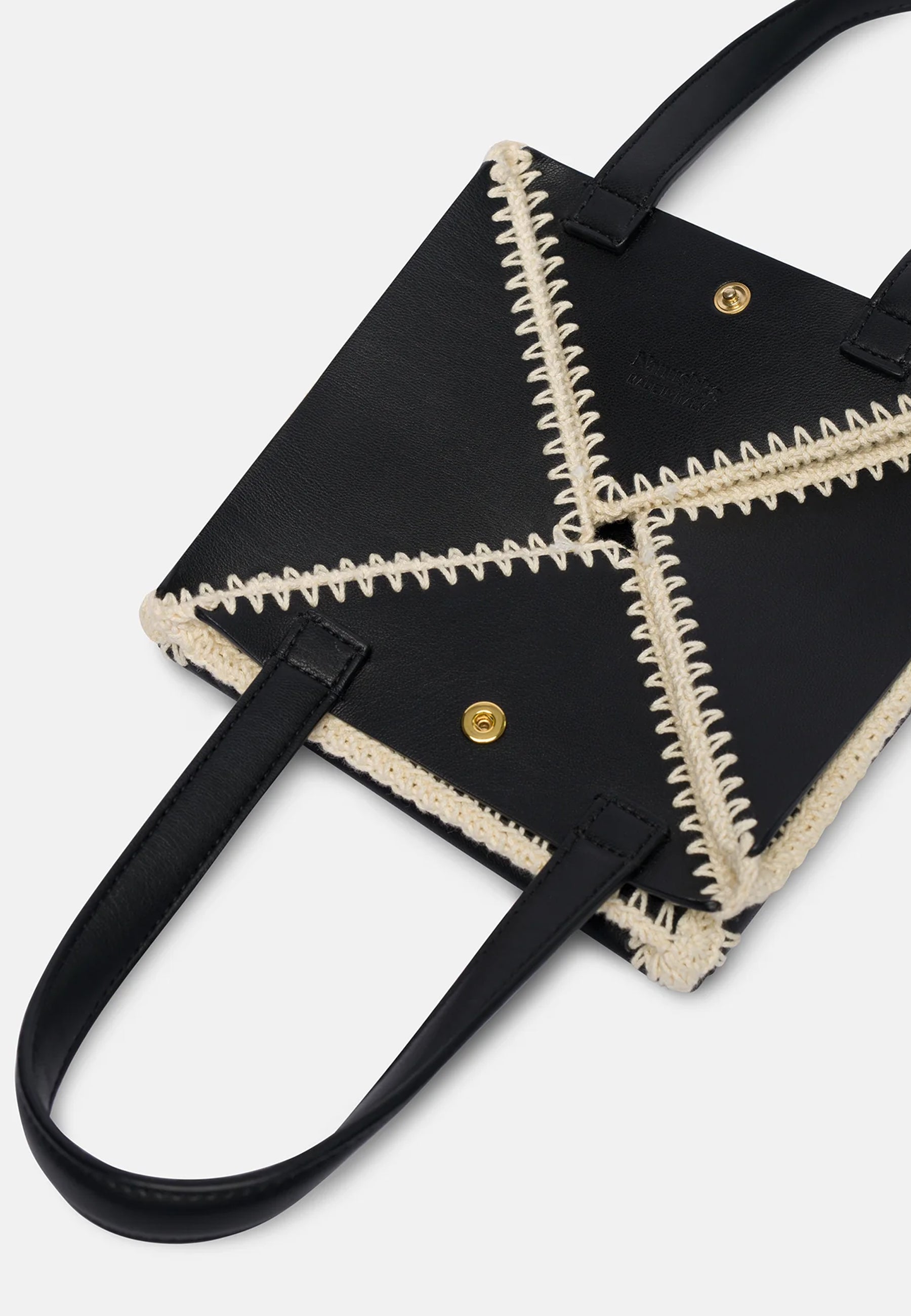 Origami Mini Taske | Sort Creme