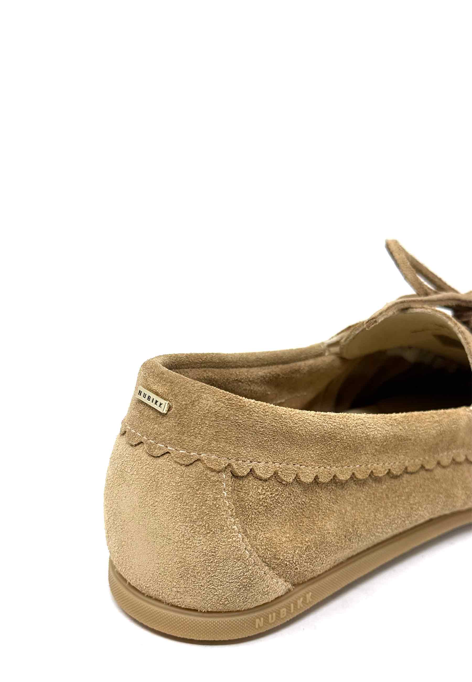 Riley Jade Boat Shoe | Beige suede