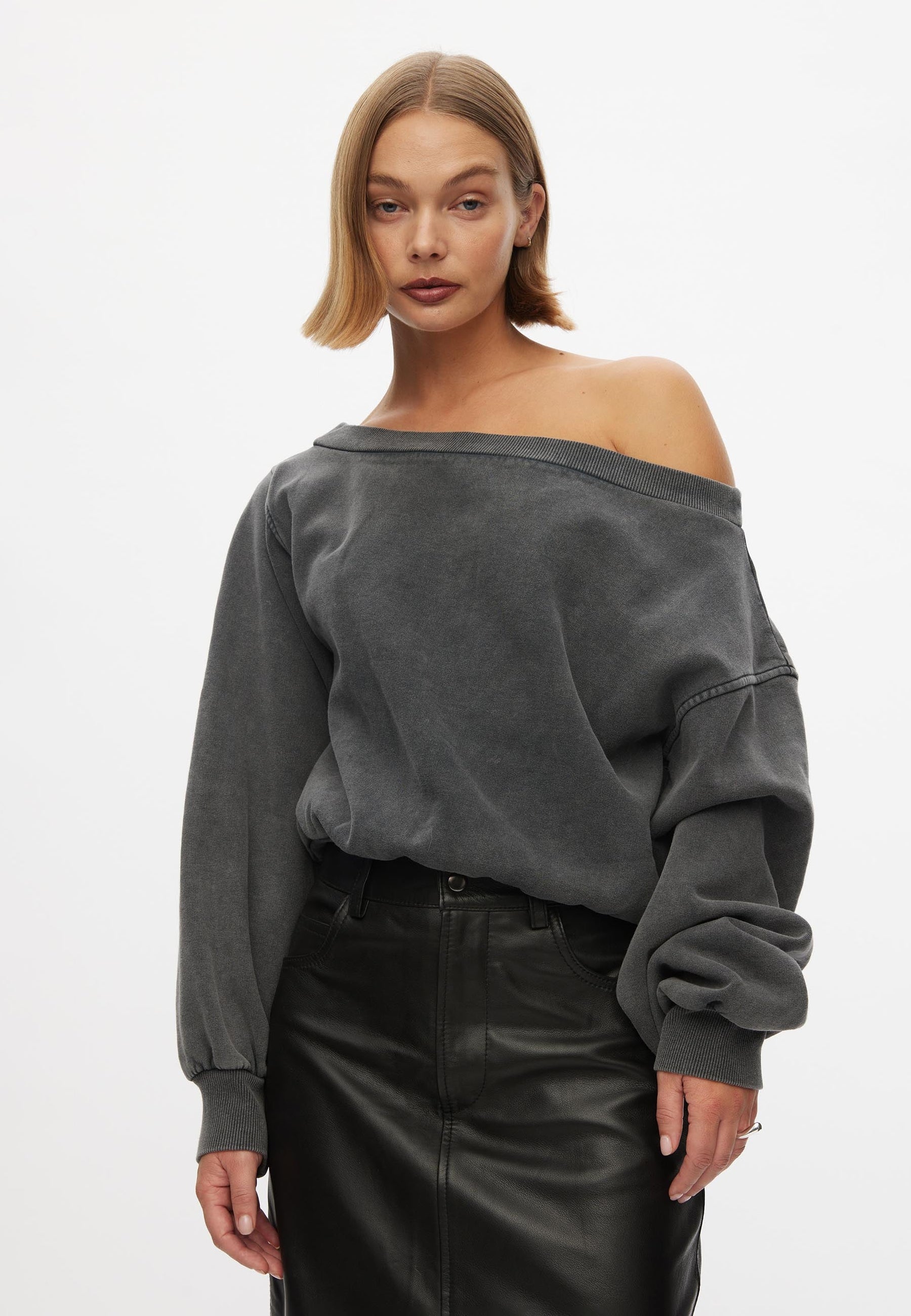 Andy Sweatshirt | Black Washed