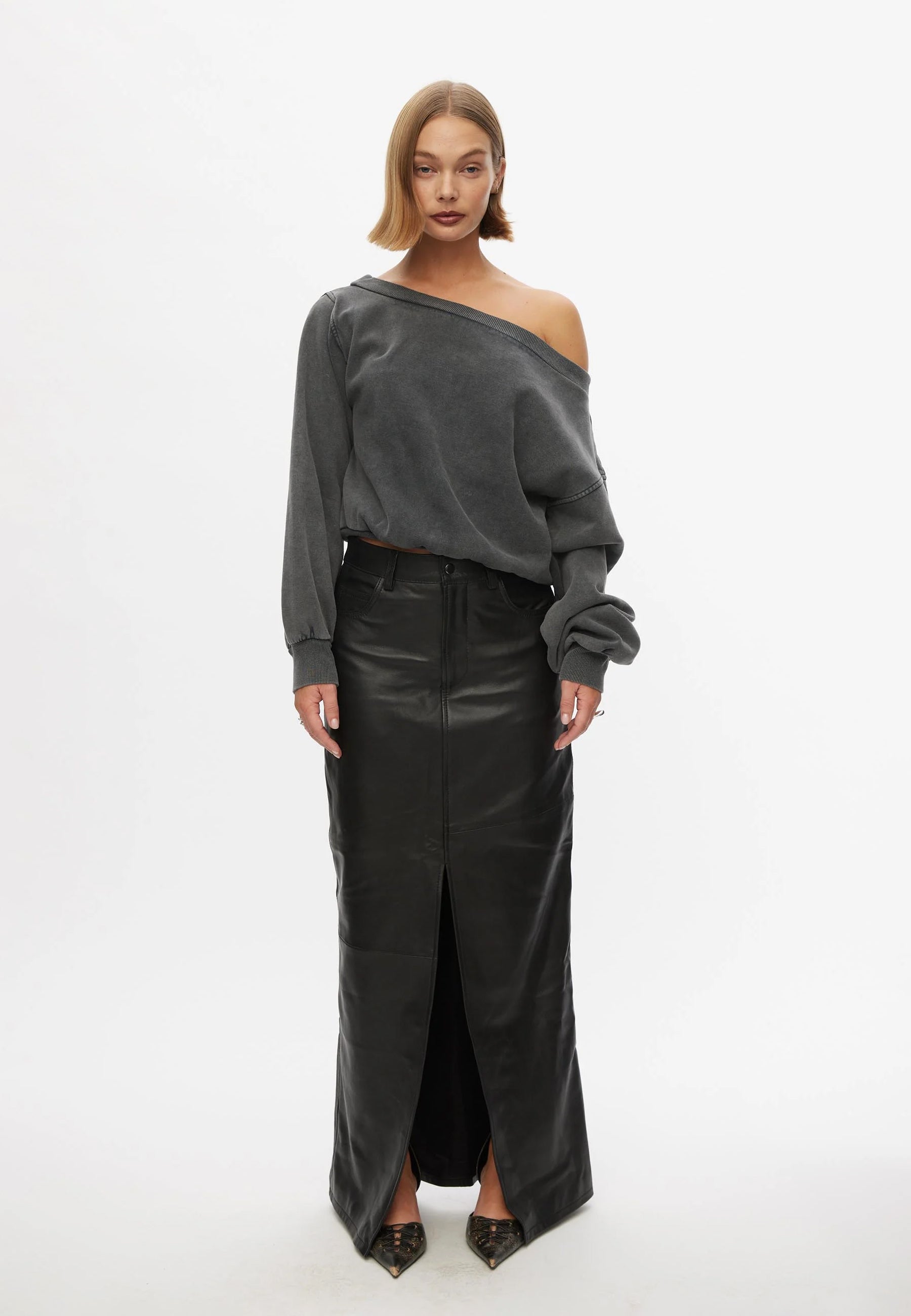 Andy Sweatshirt | Black Washed