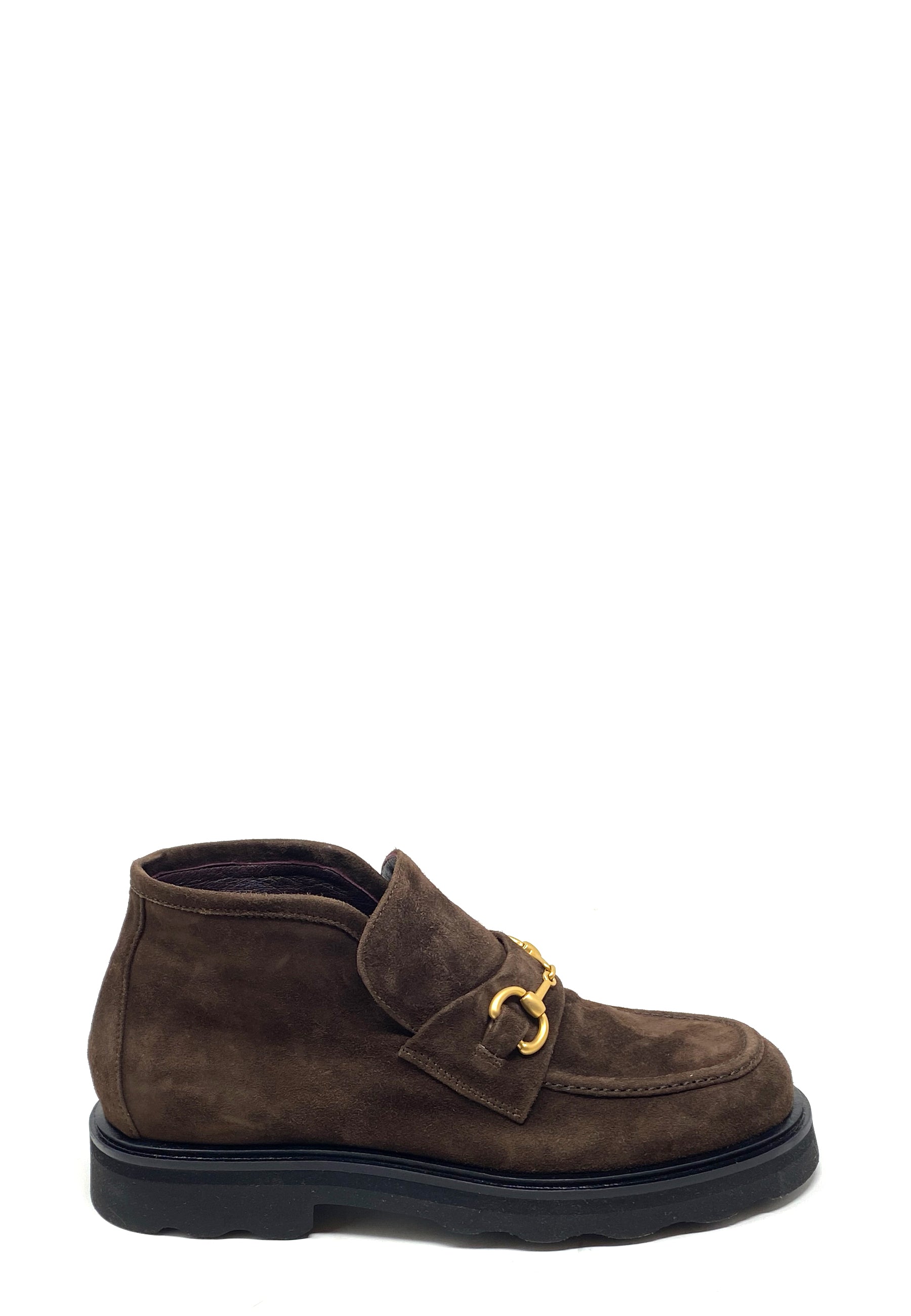 2213 Nicky Boat | Espresso Camoscio