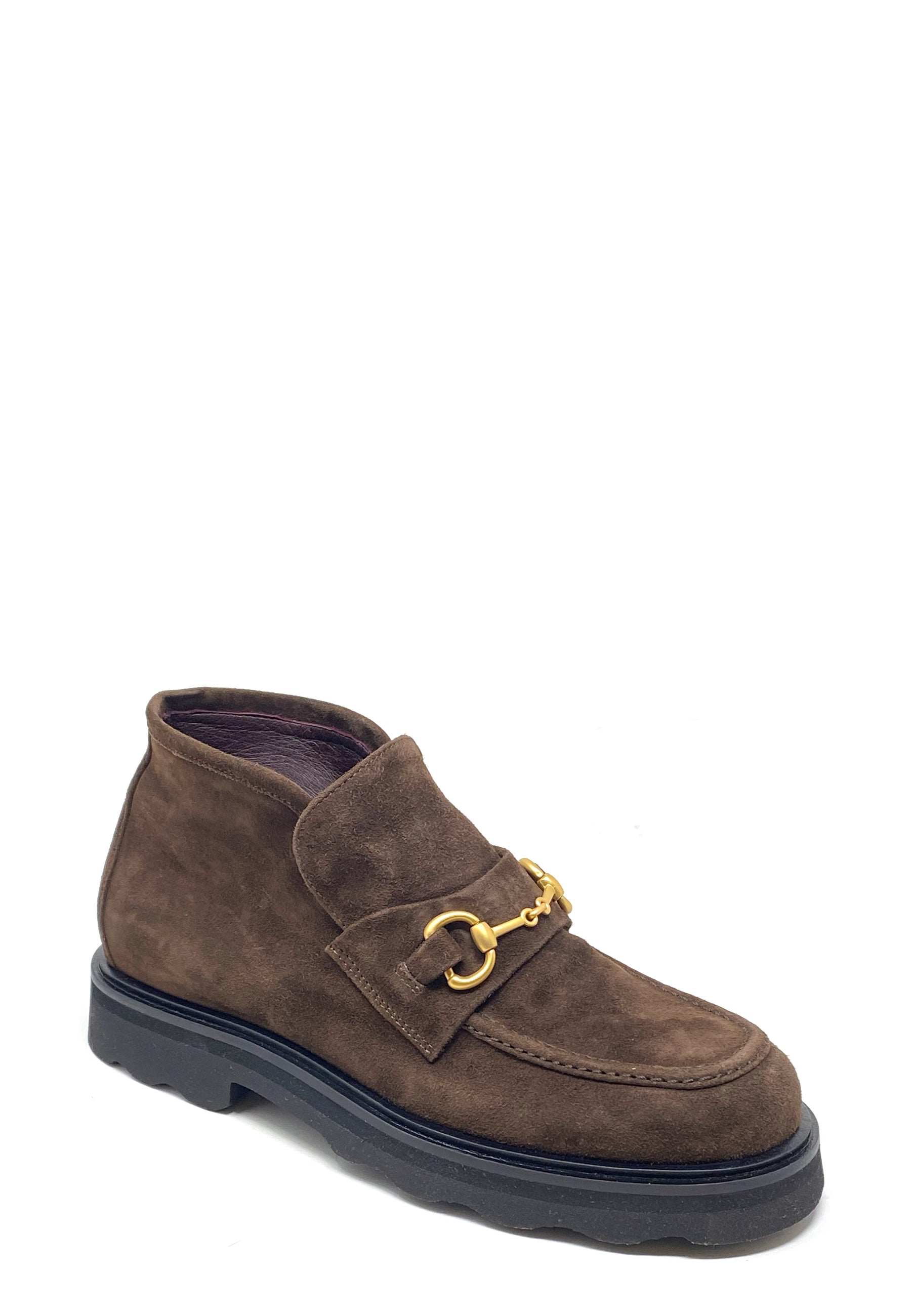 2213 Nicky Boat | Espresso Camoscio