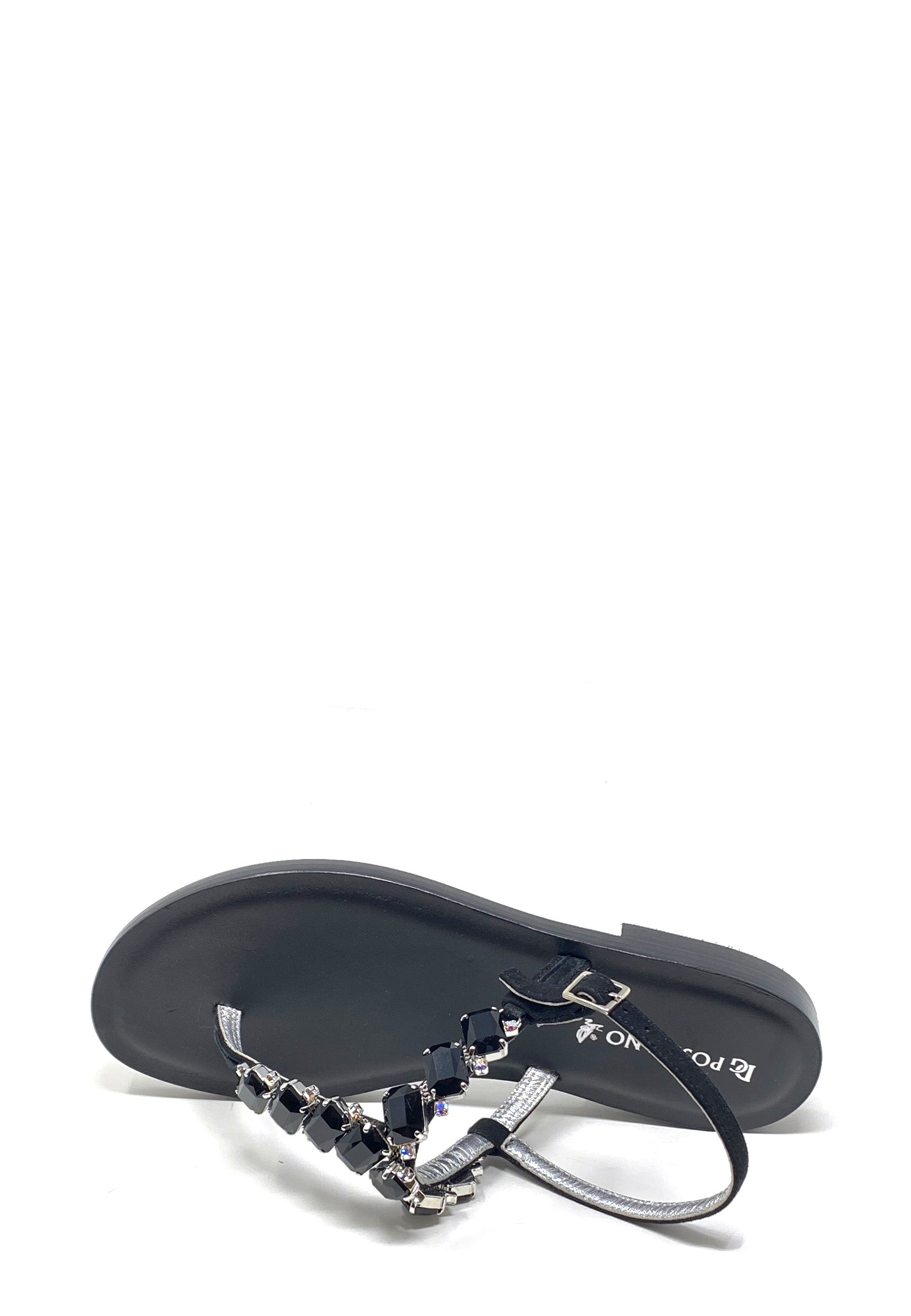 9044 Zehentrenner Sandale | Nero