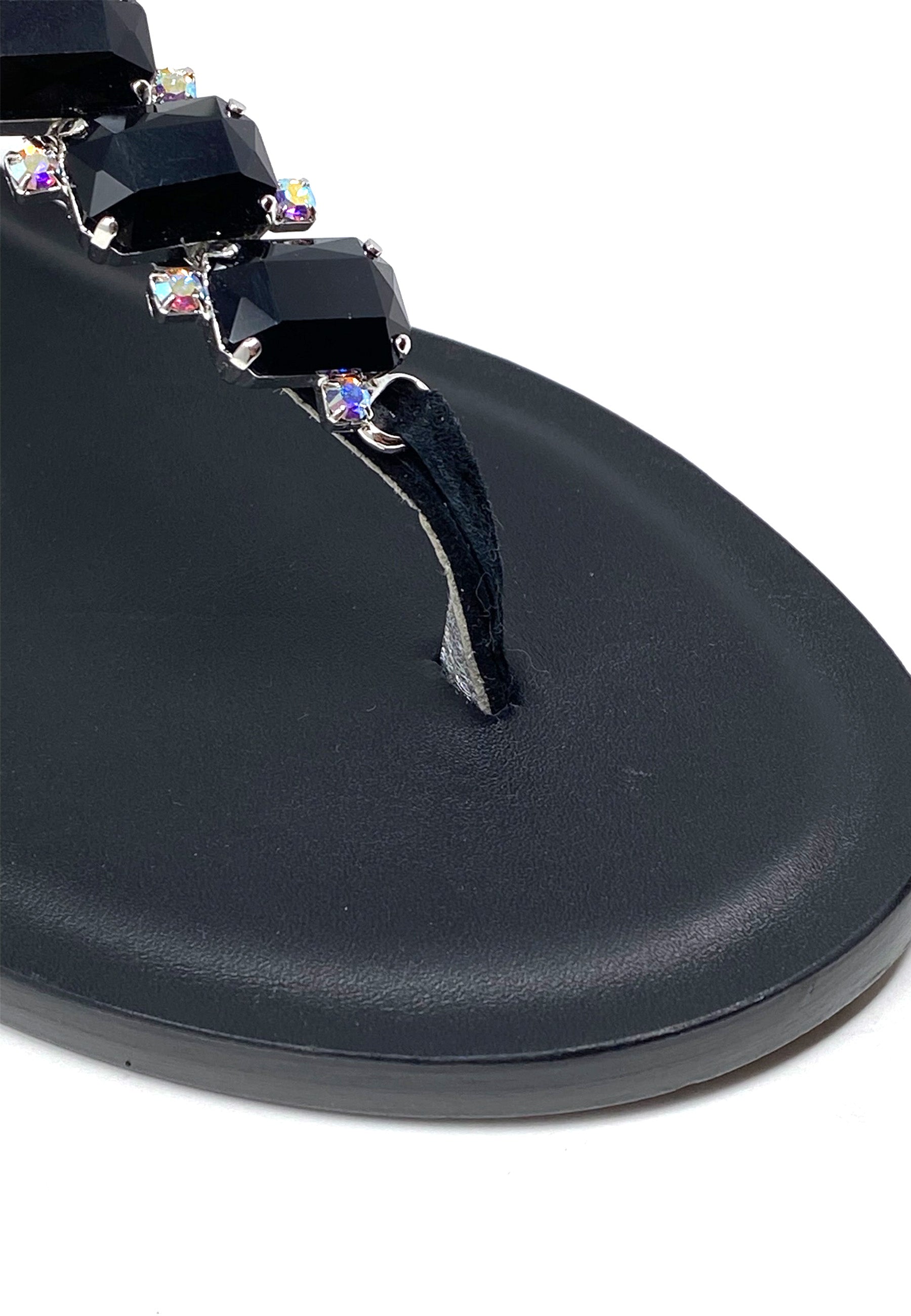 9044 Zehentrenner Sandale | Nero